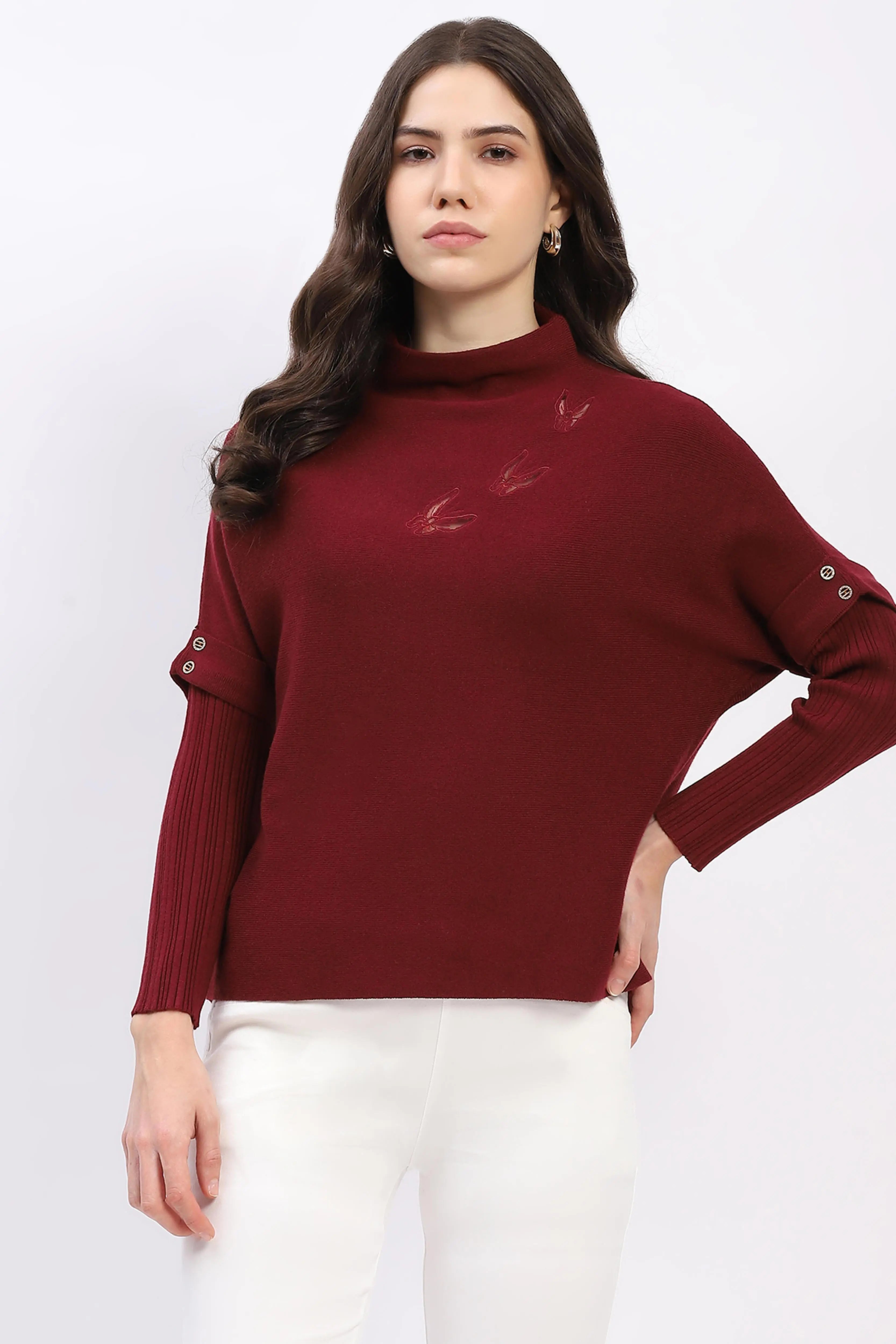 Butterfly Embroidered Pullover - Global Republic