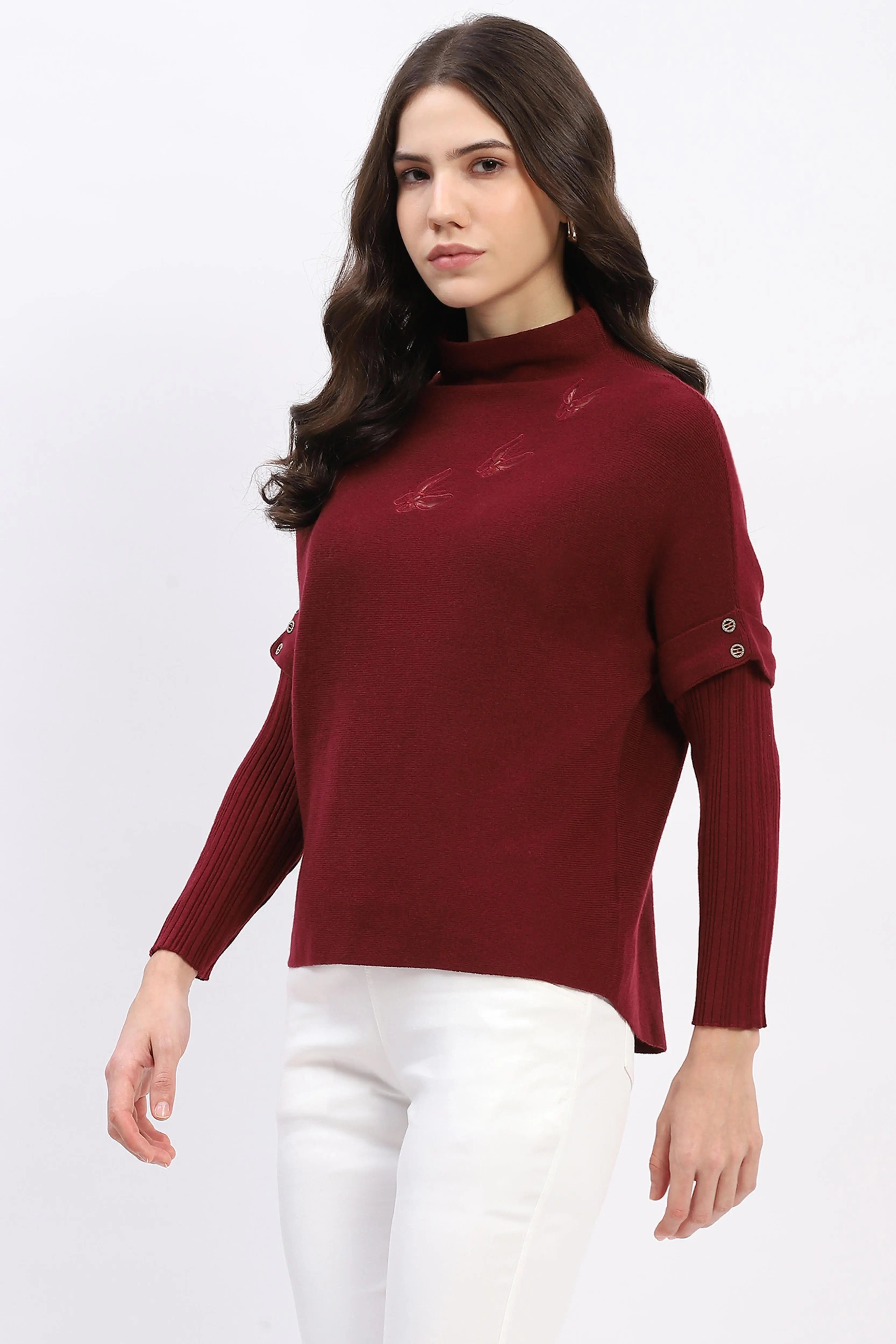Butterfly Embroidered Pullover - Global Republic