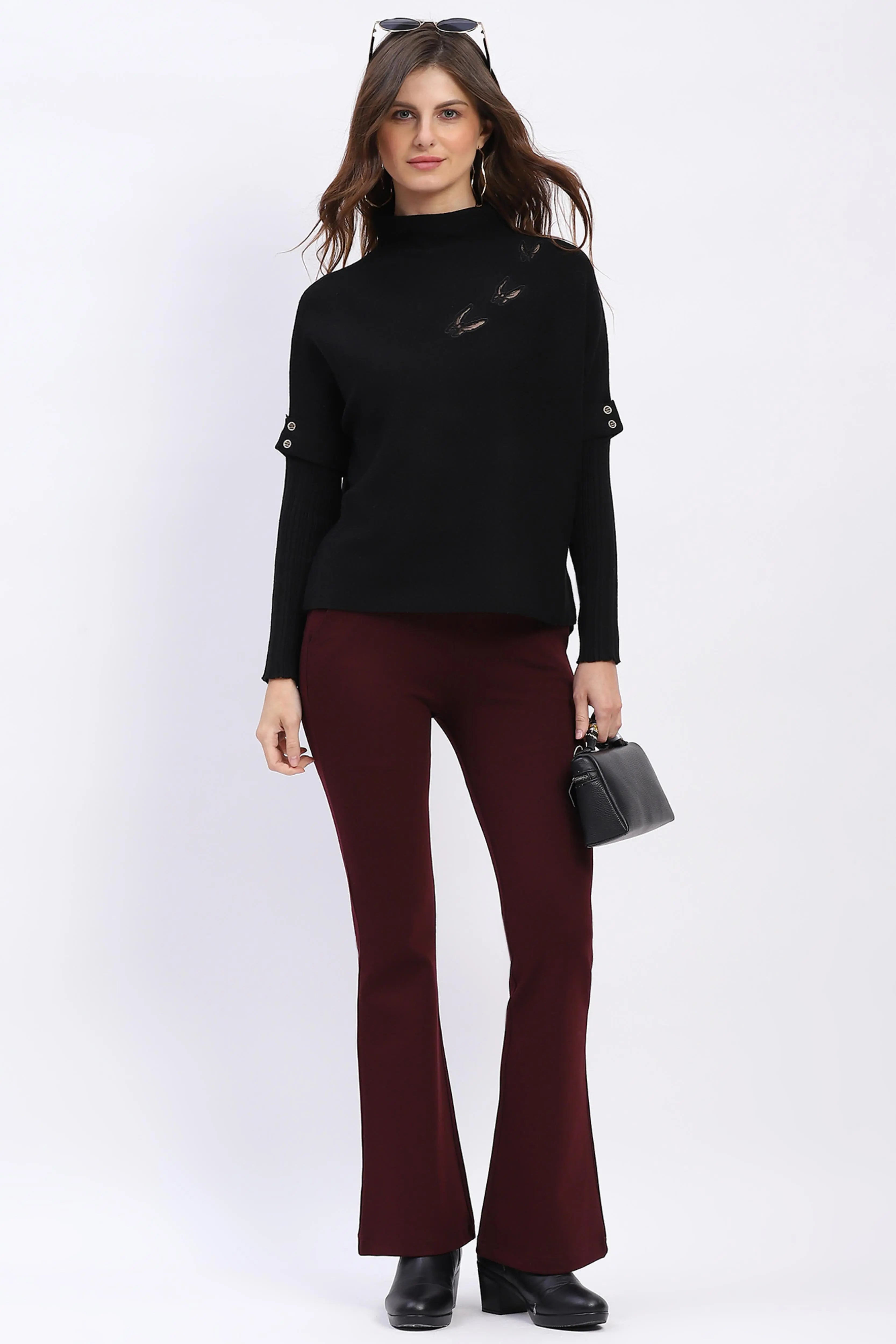 Butterfly Embroidered Pullover - Global Republic