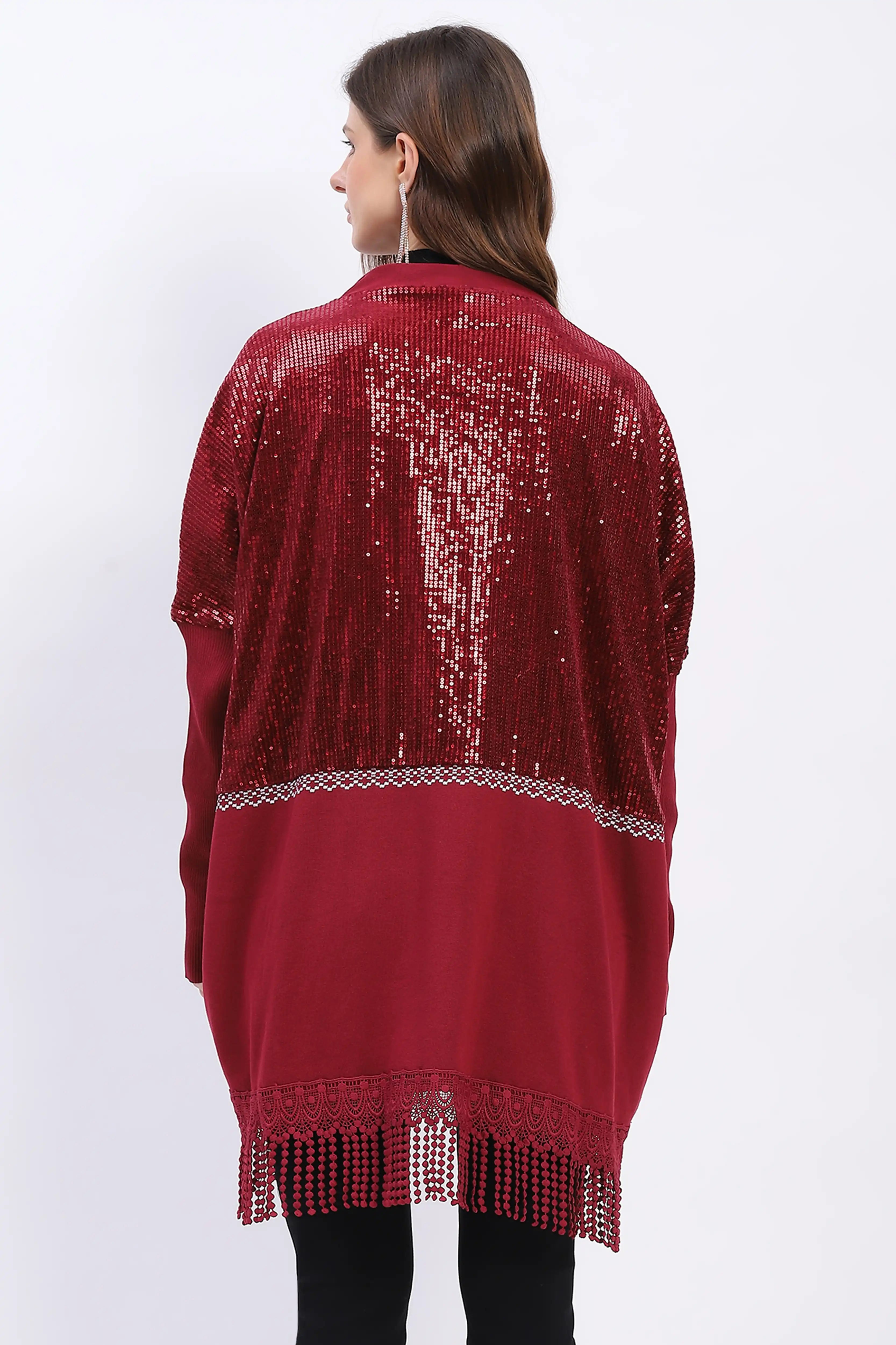 Winter Sequined Party Shrug - Global Republic