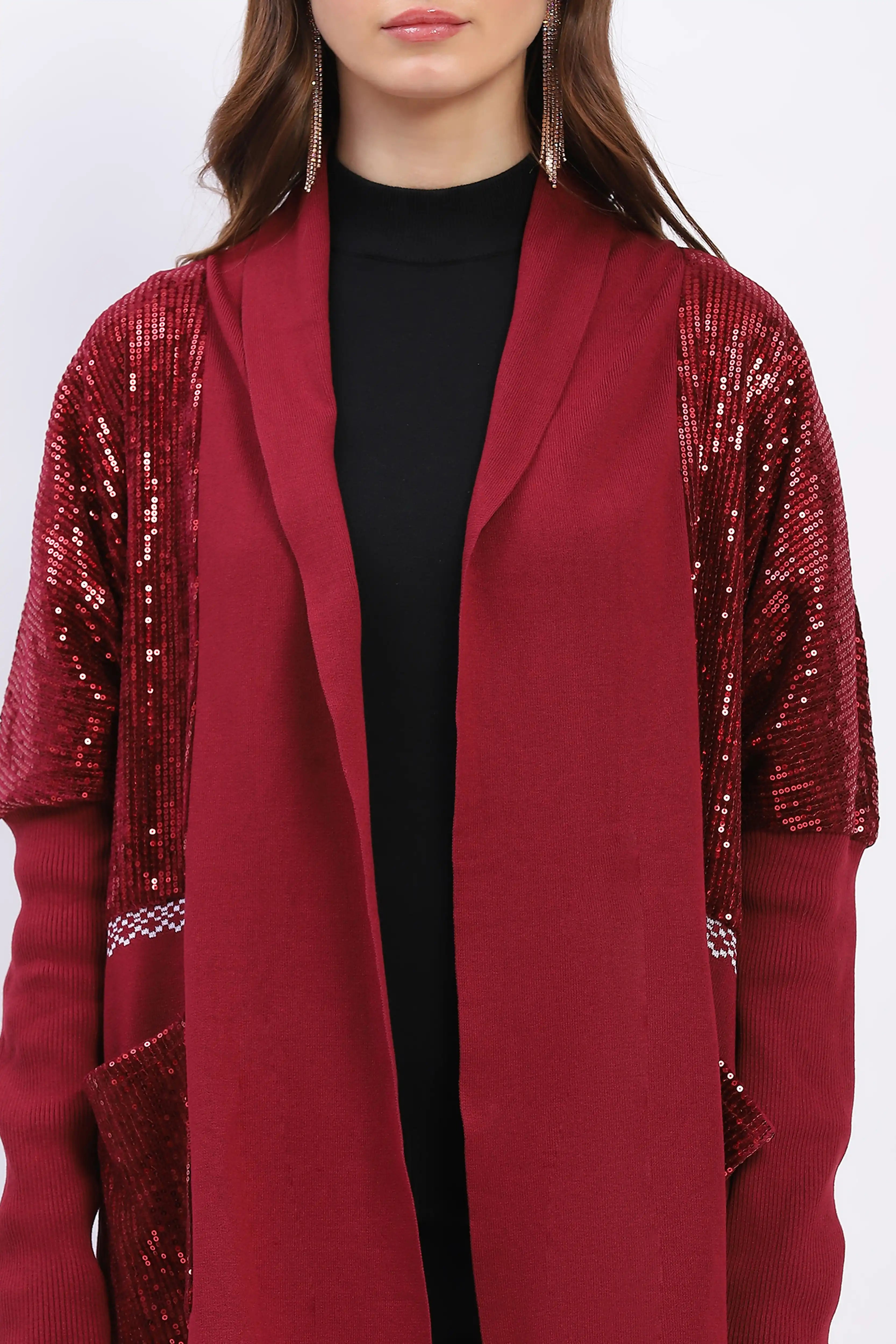 Winter Sequined Party Shrug - Global Republic