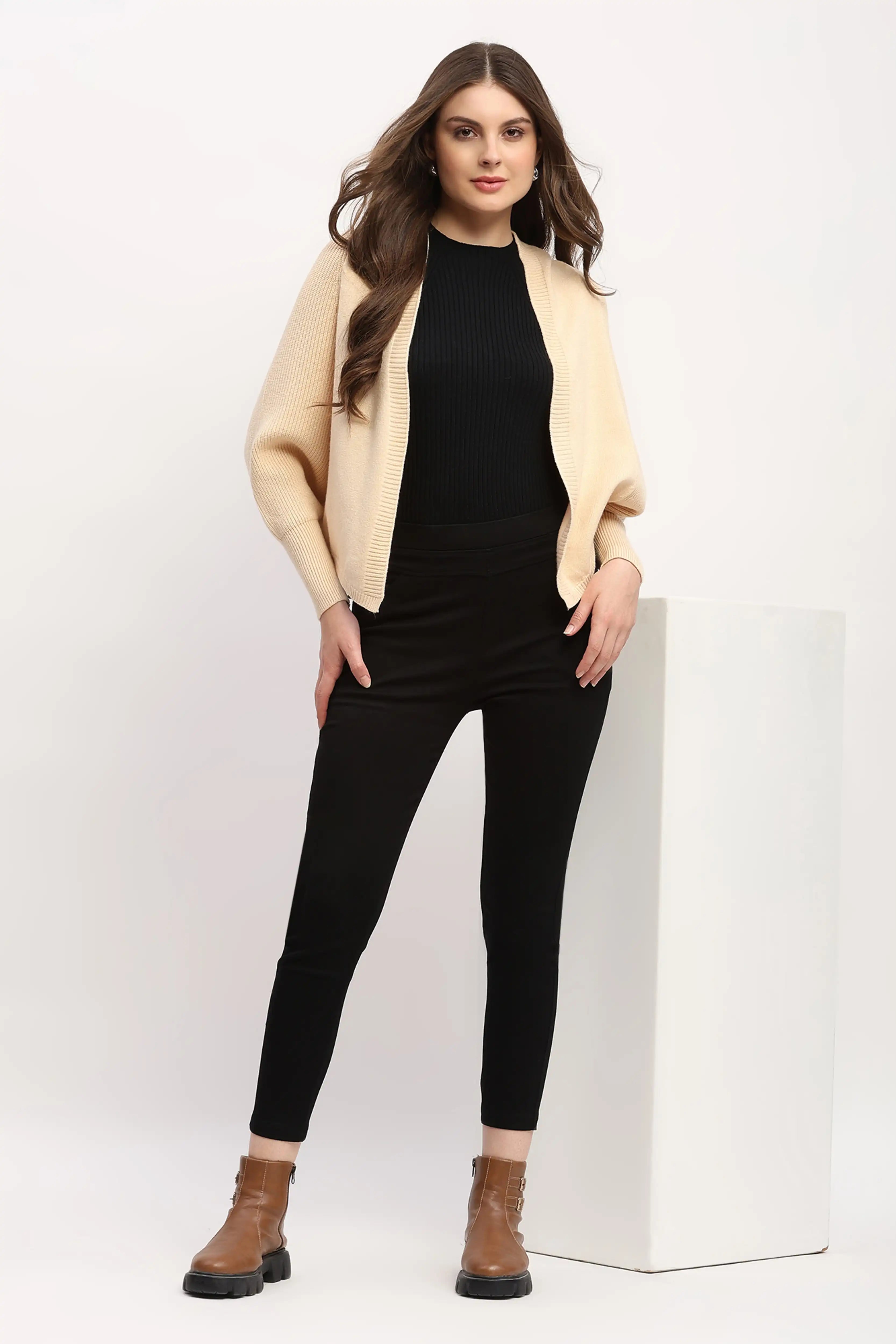 Fawn Hooded Winter Shrug