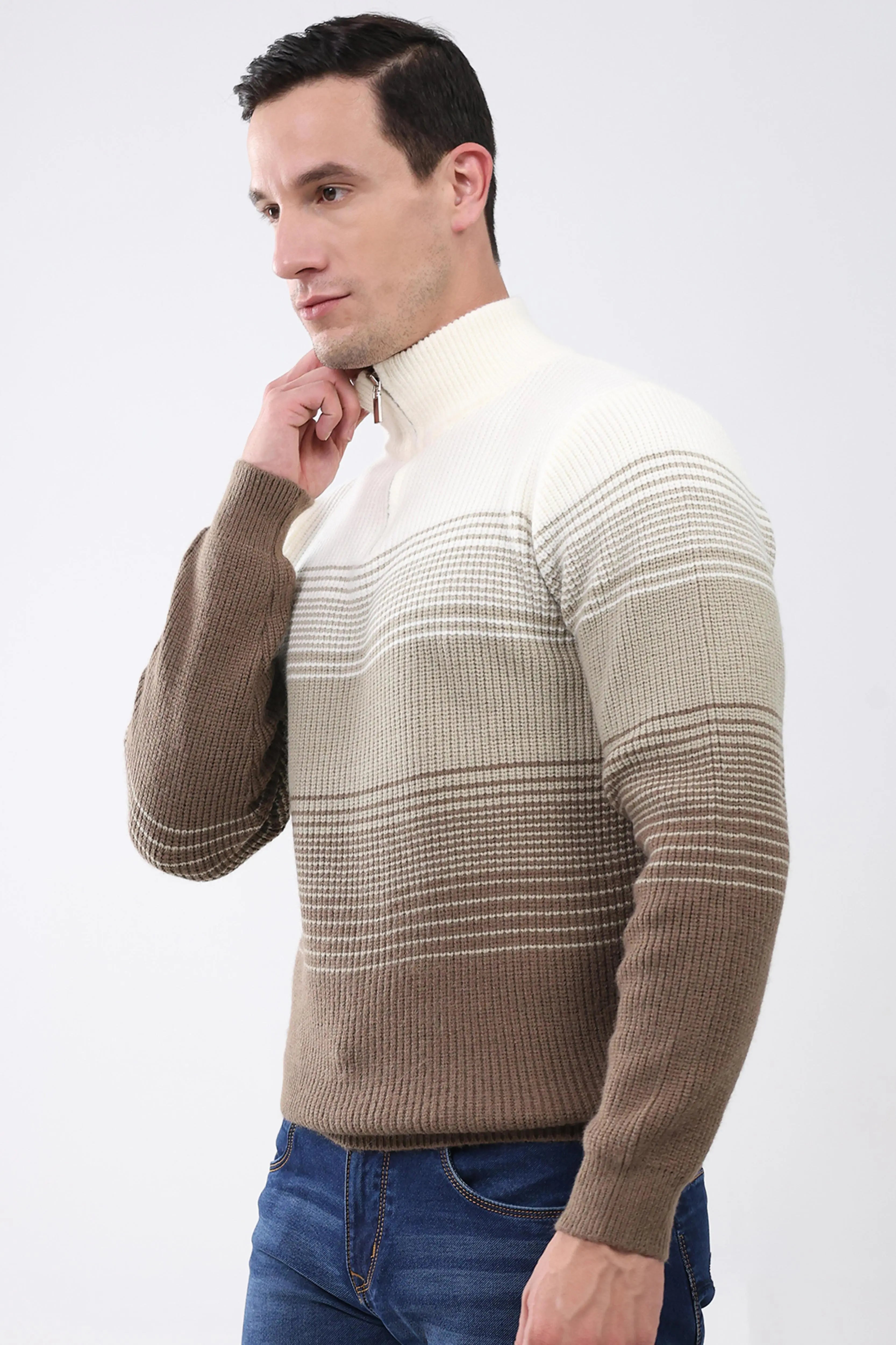 Striped Color-Block Pullover - Global Republic