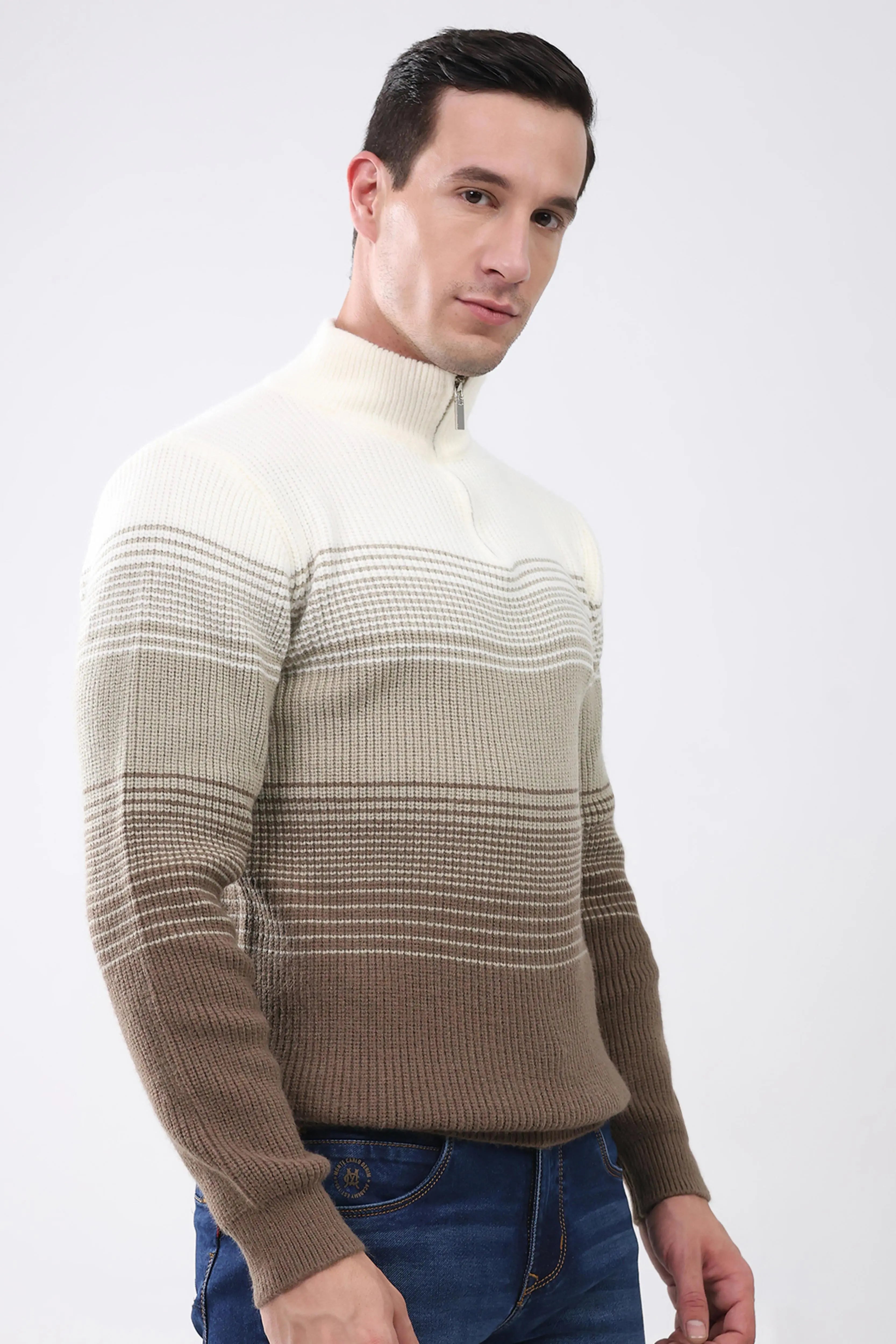 Striped Color-Block Pullover - Global Republic