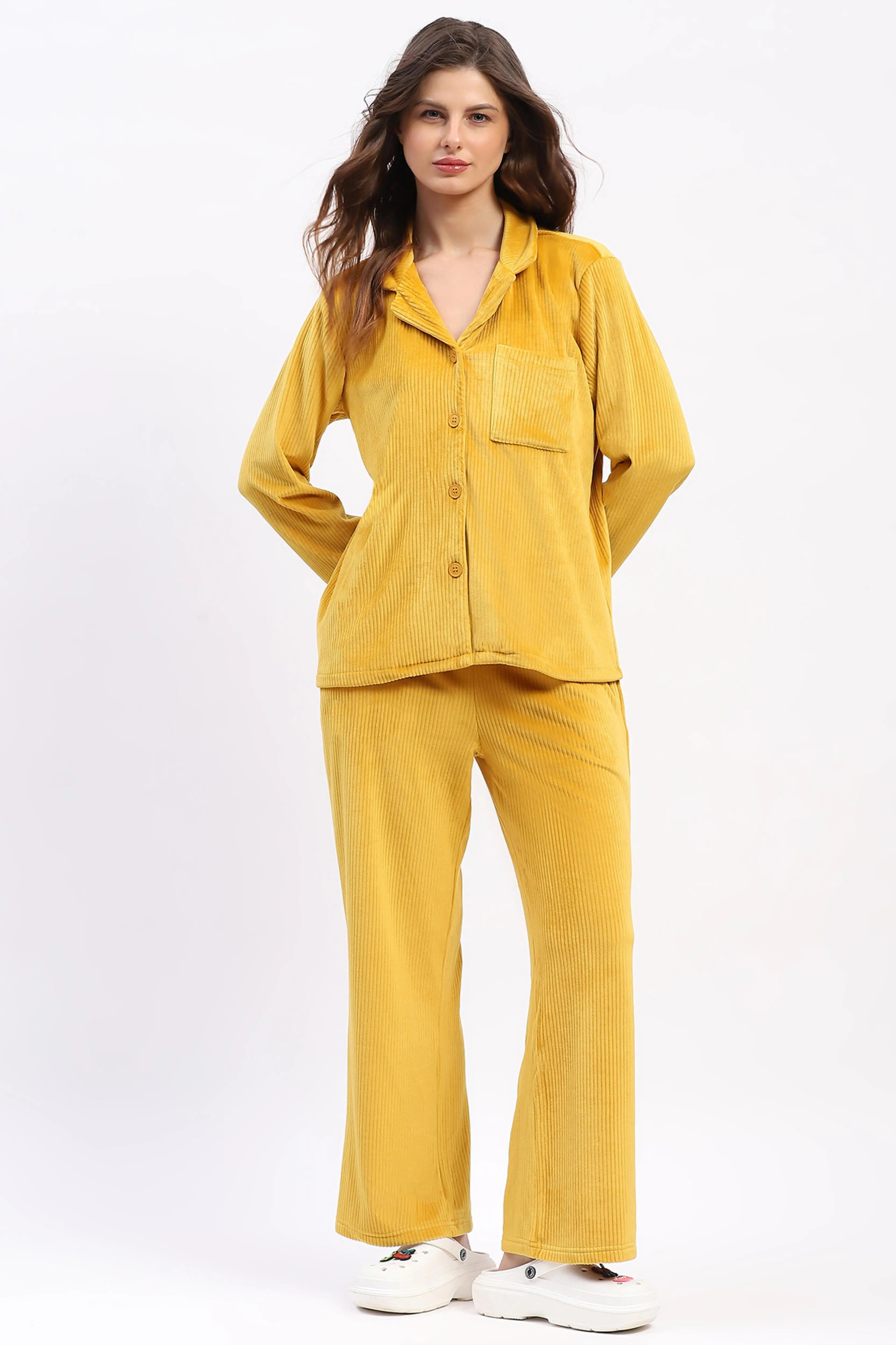 Golden Glow Lounge Nightsuit - Global Republic