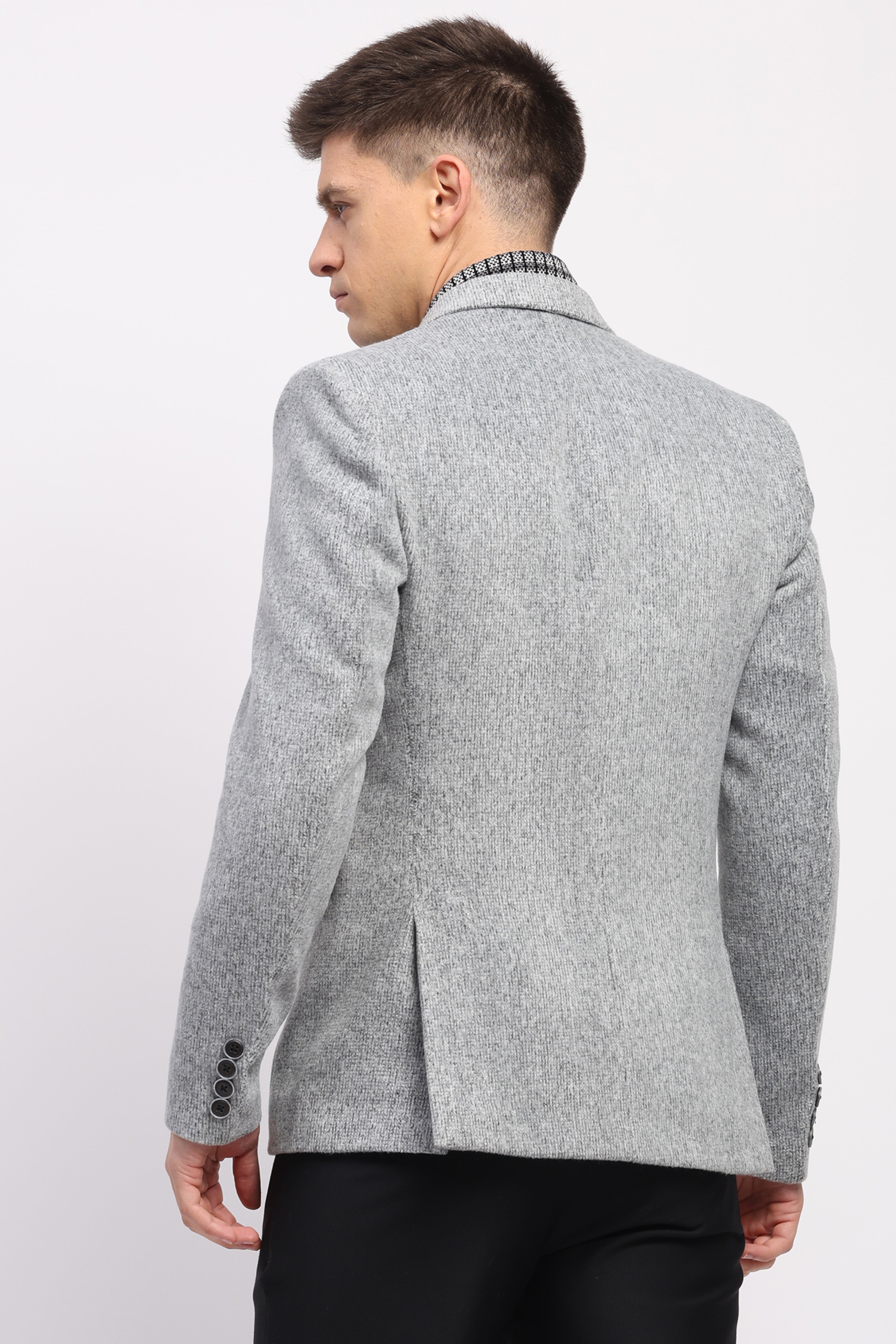 Detachable Muffler Wool-Blend Coat