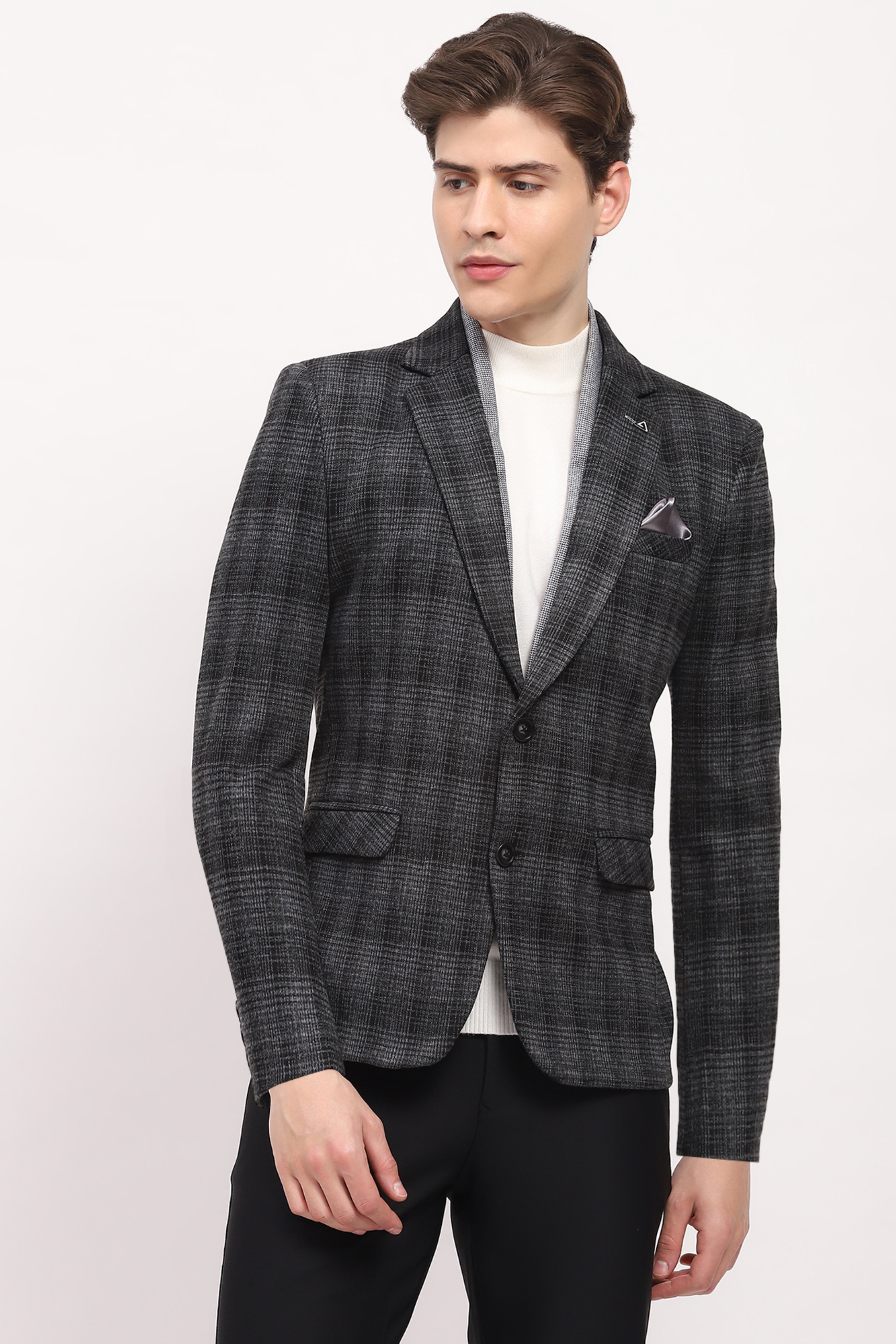 Grey Check Coat