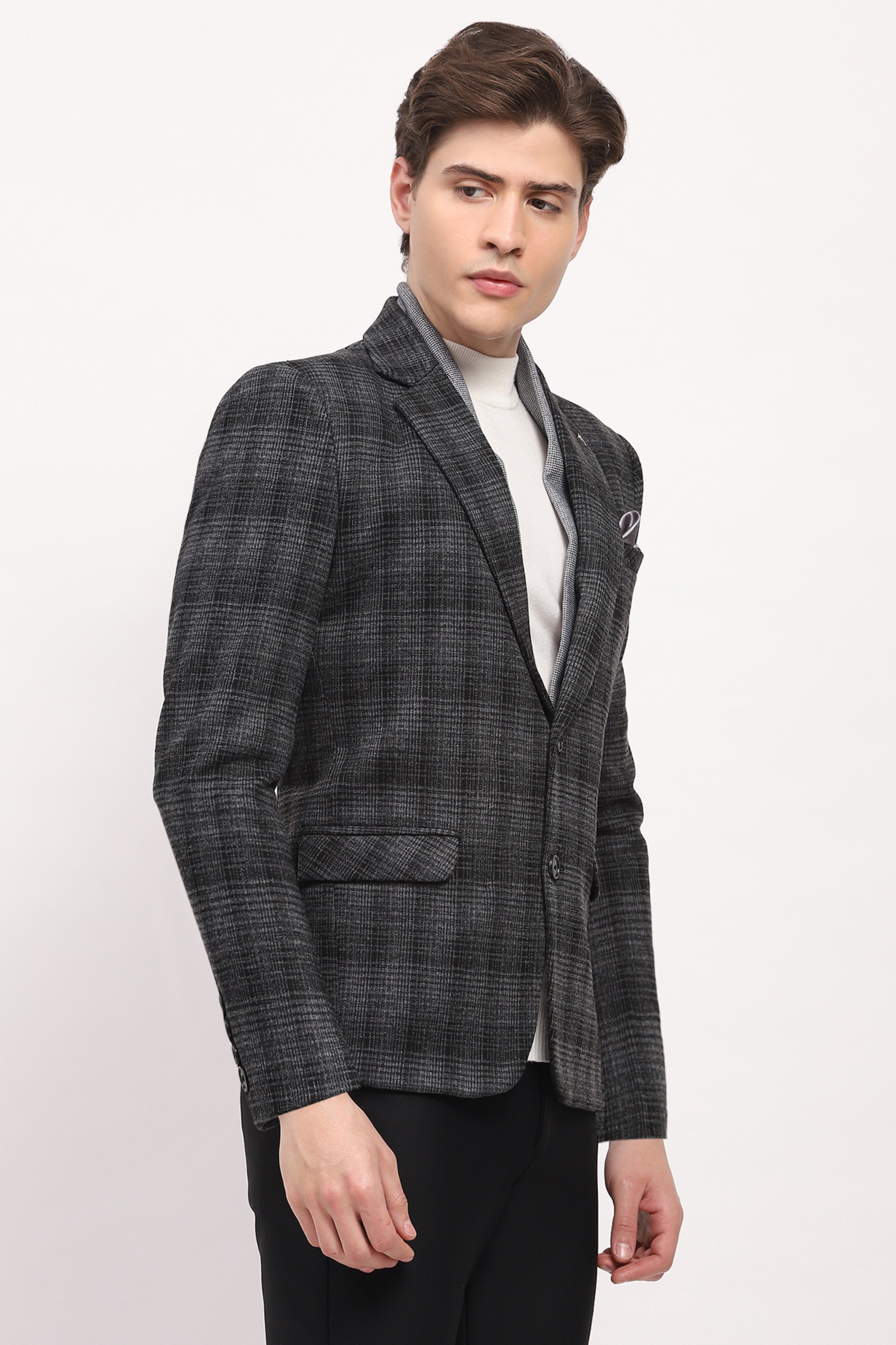 Grey Check Coat