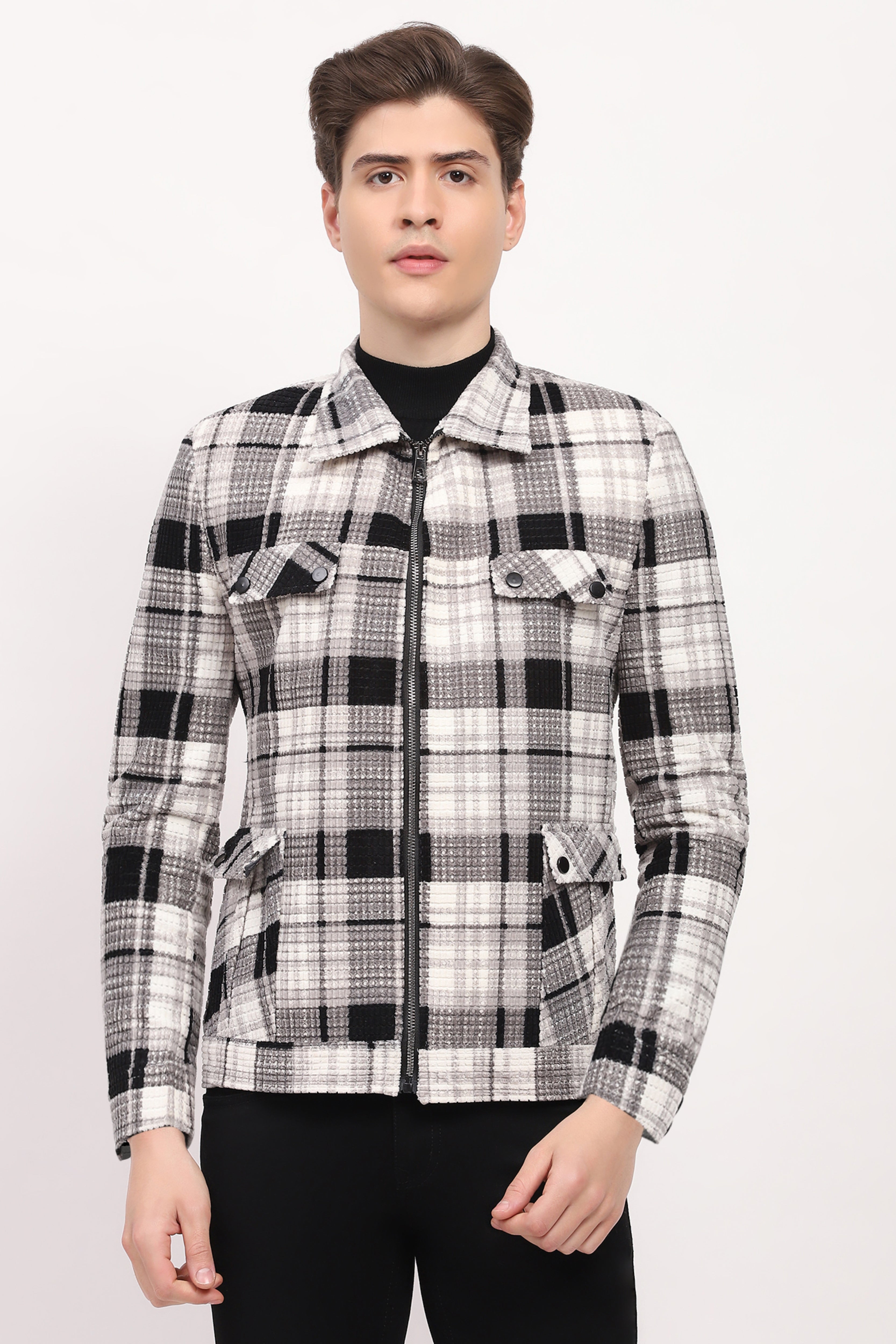 Grey Check Jacket