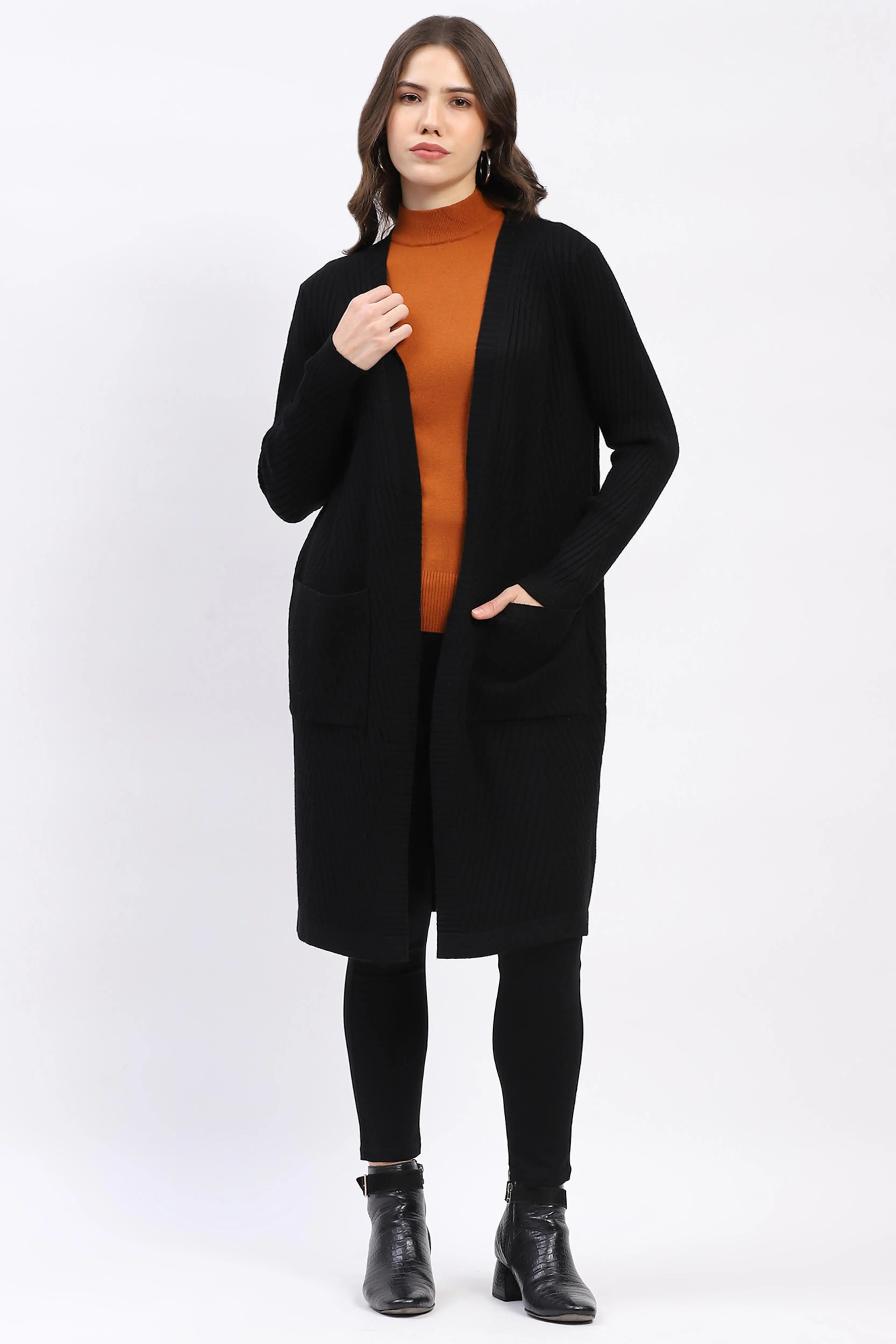 Chevron Elegance Longline Shrug - Global Republic