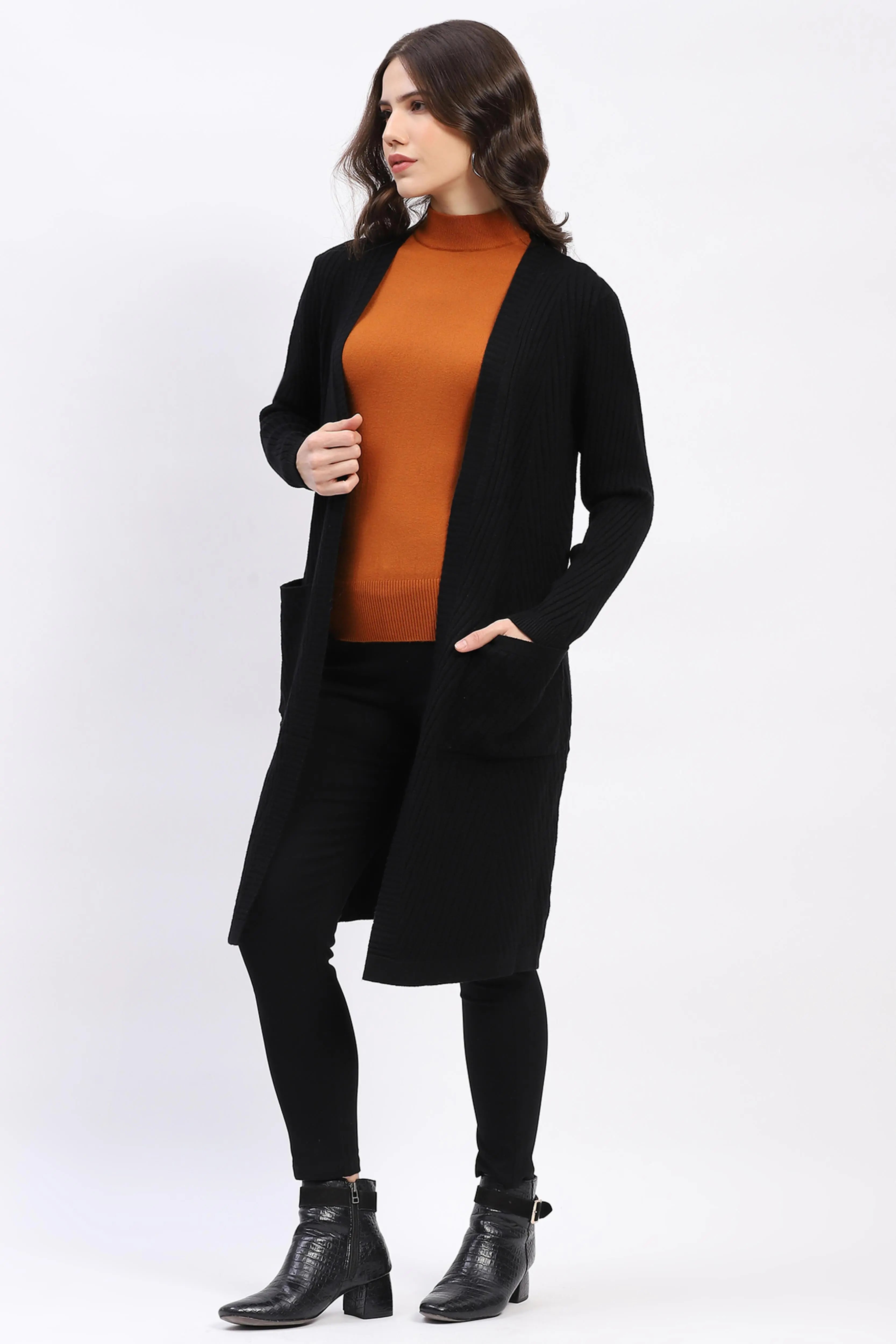 Chevron Elegance Longline Shrug - Global Republic