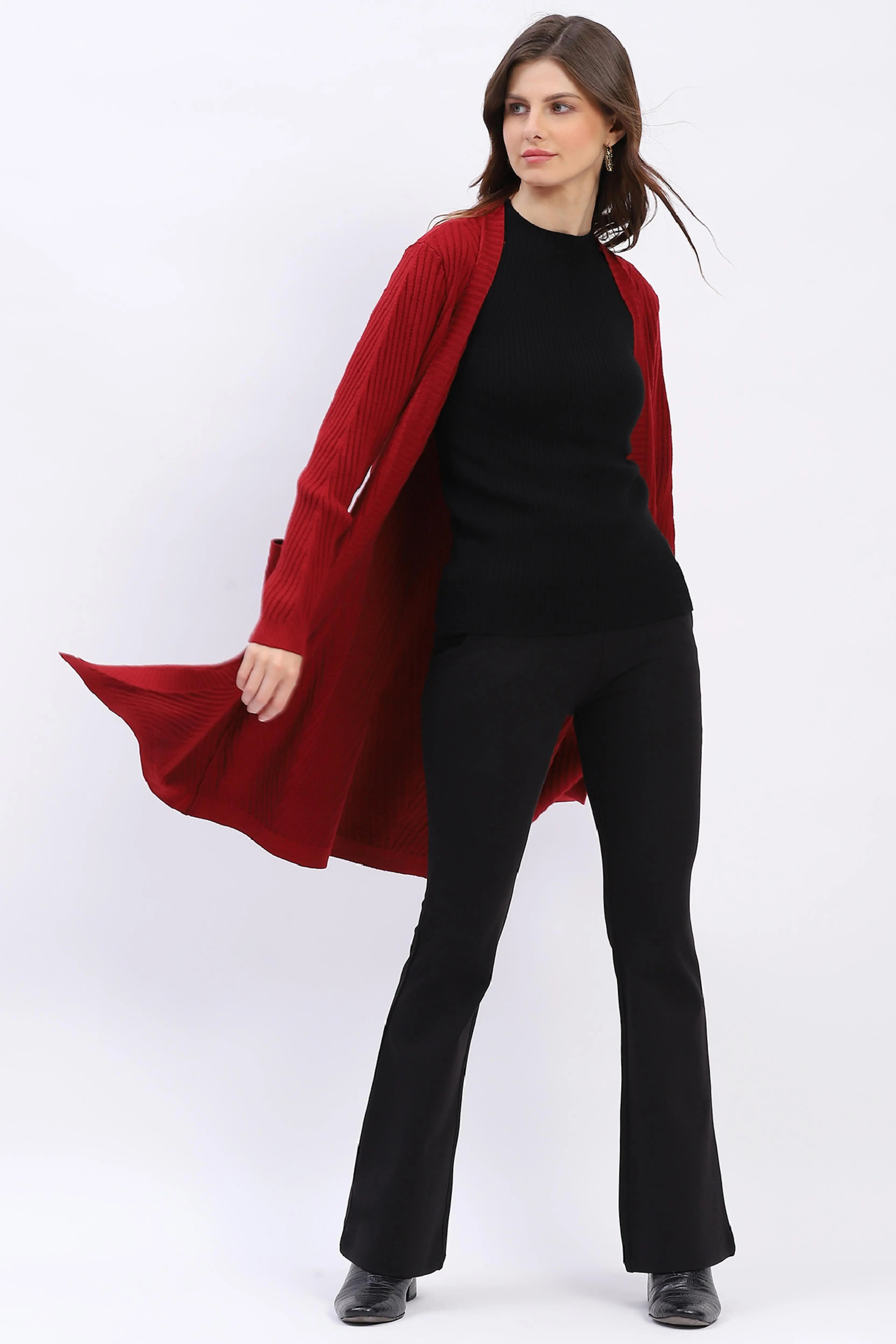 Chevron Elegance Longline Shrug - Global Republic