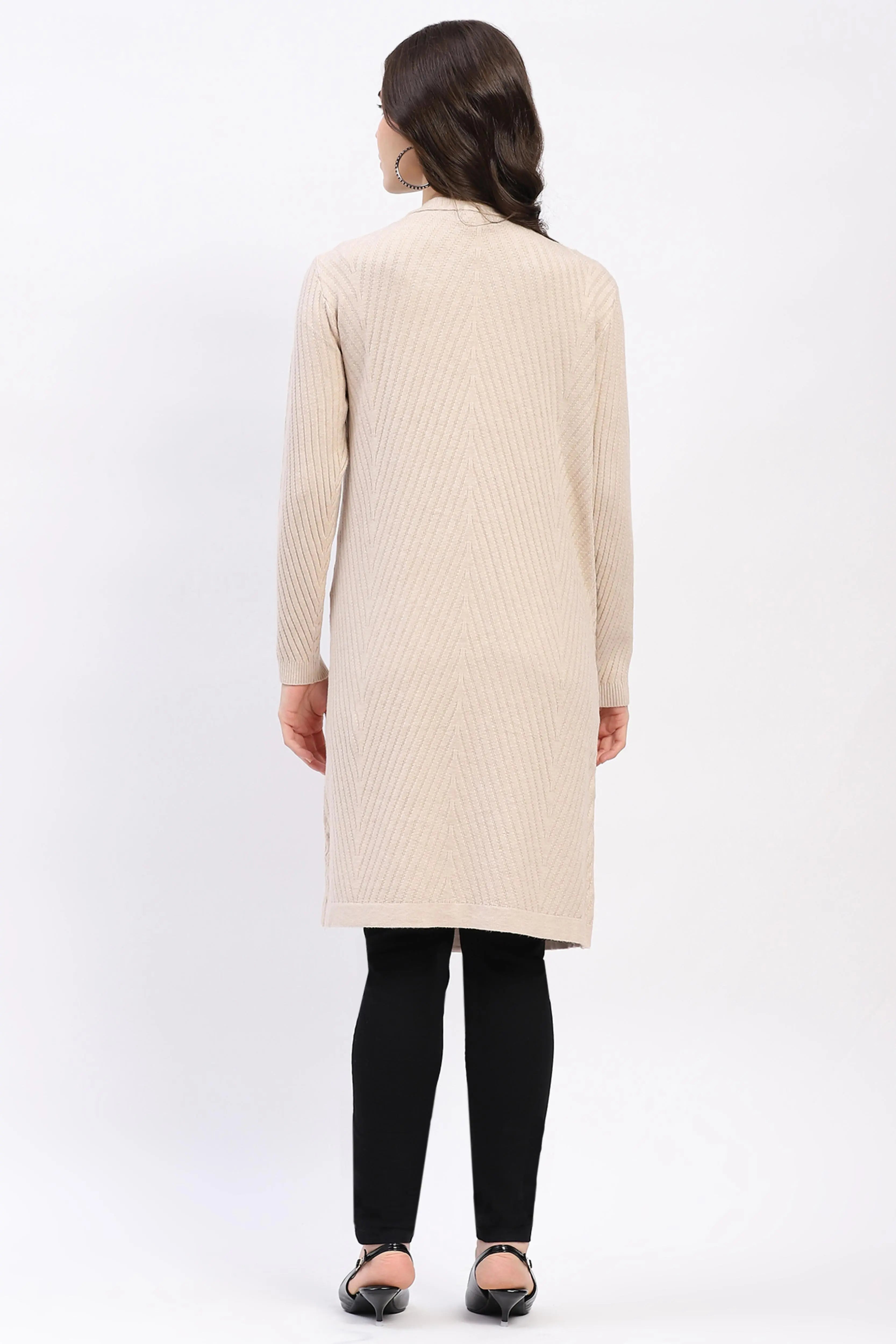 Chevron Elegance Longline Shrug - Global Republic