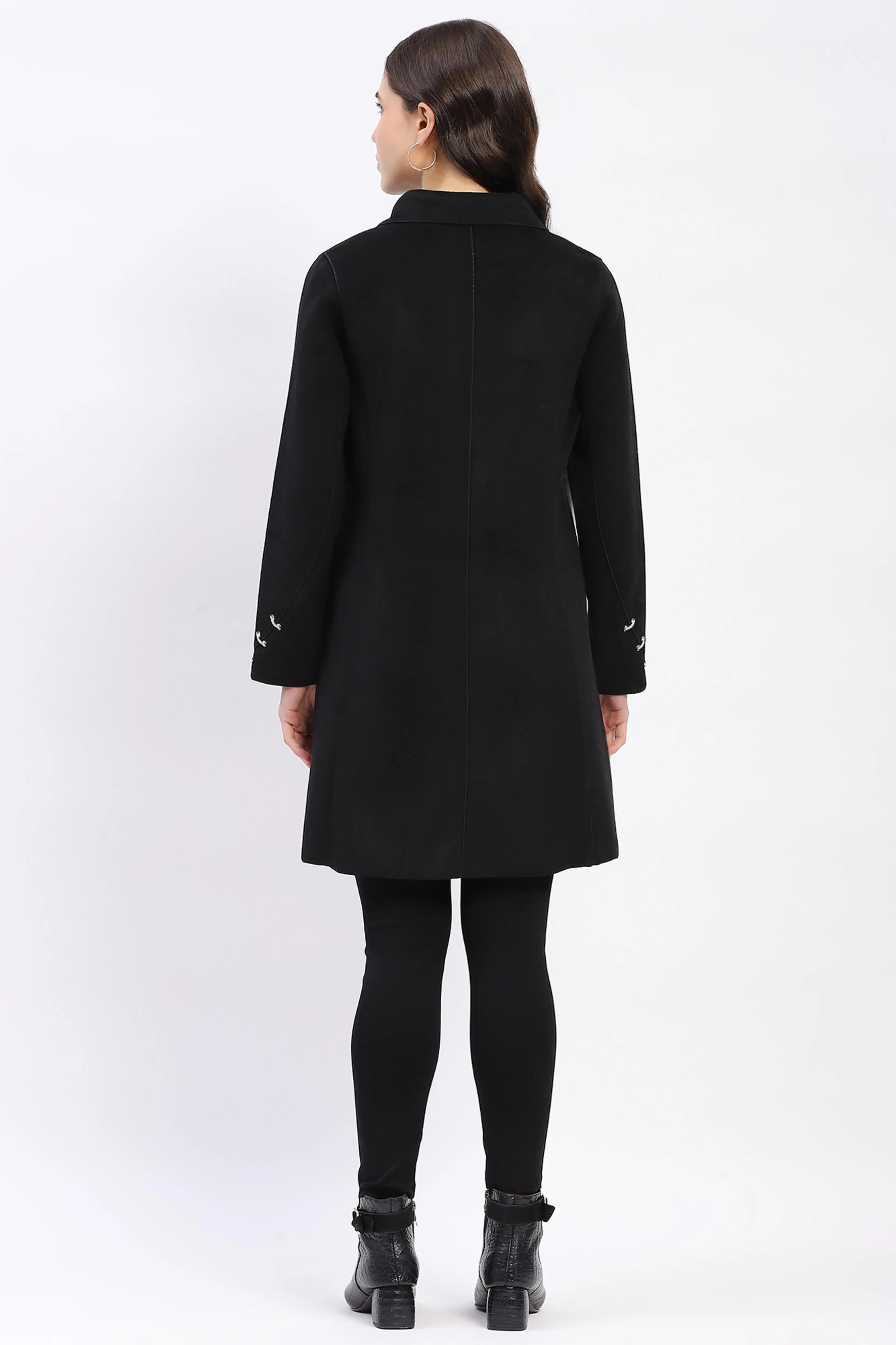 Winter Luxe Black Coat - Global Republic