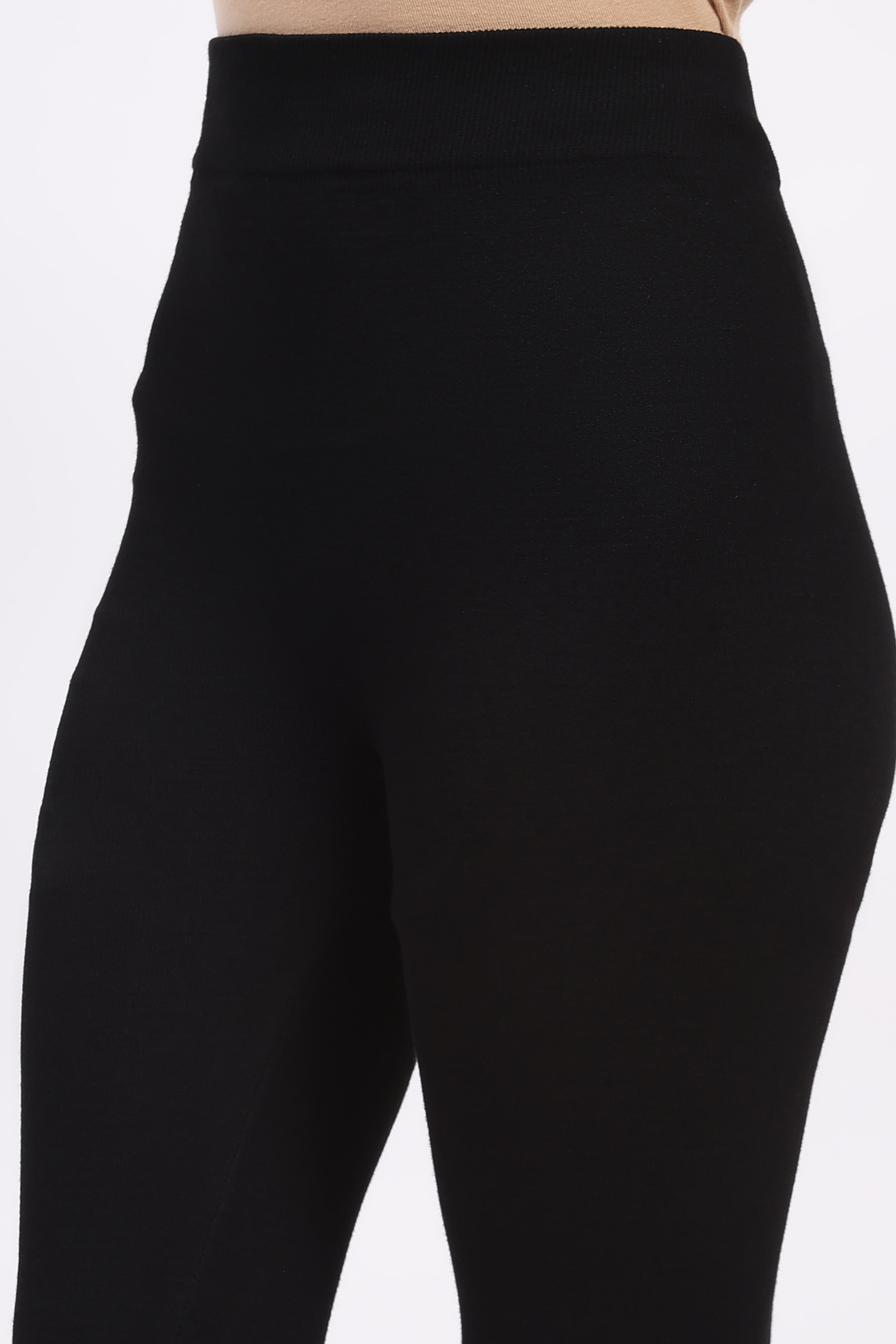 Black Super-Stretch Winter Leggings