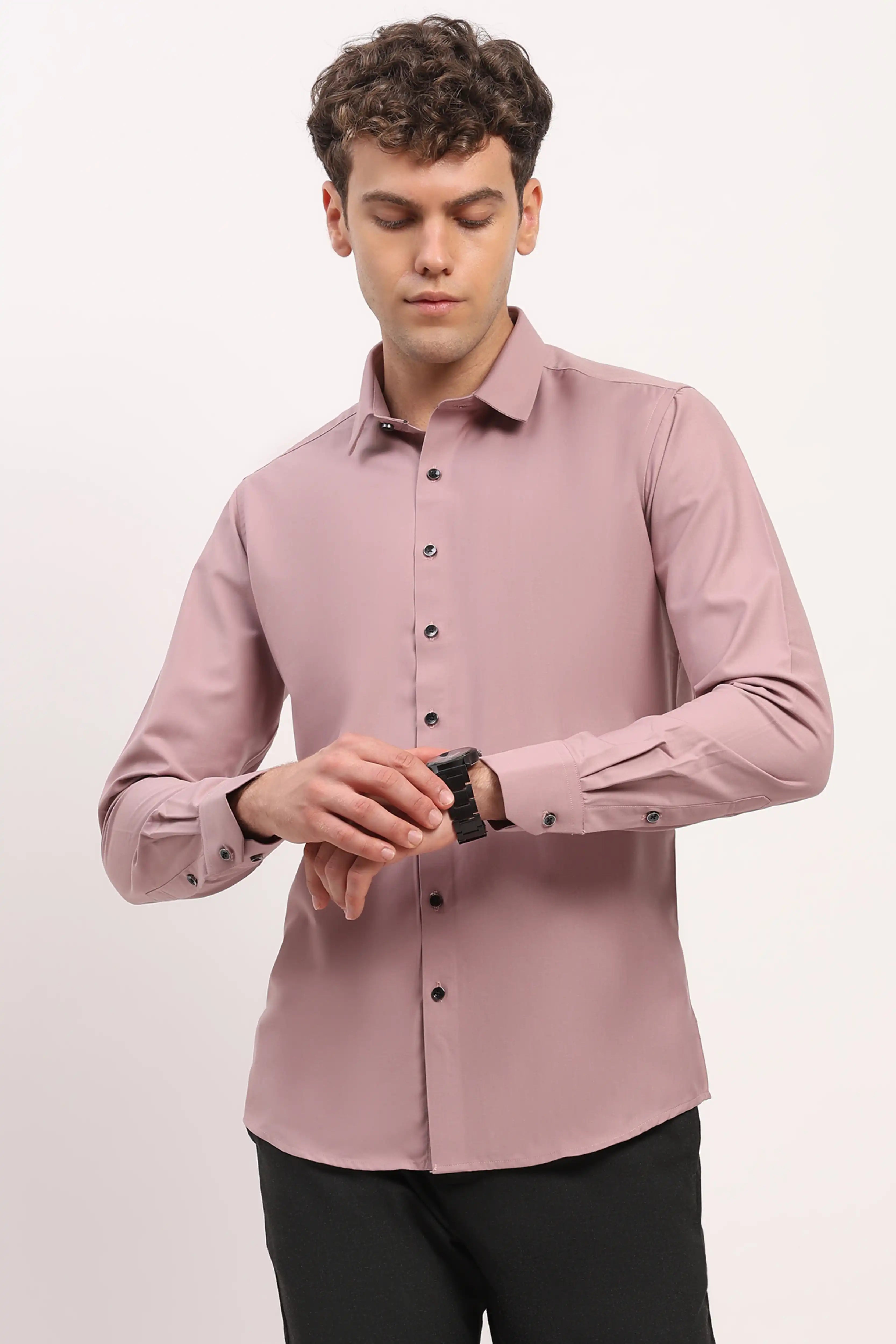 Luxury Mauve Casual Shirt