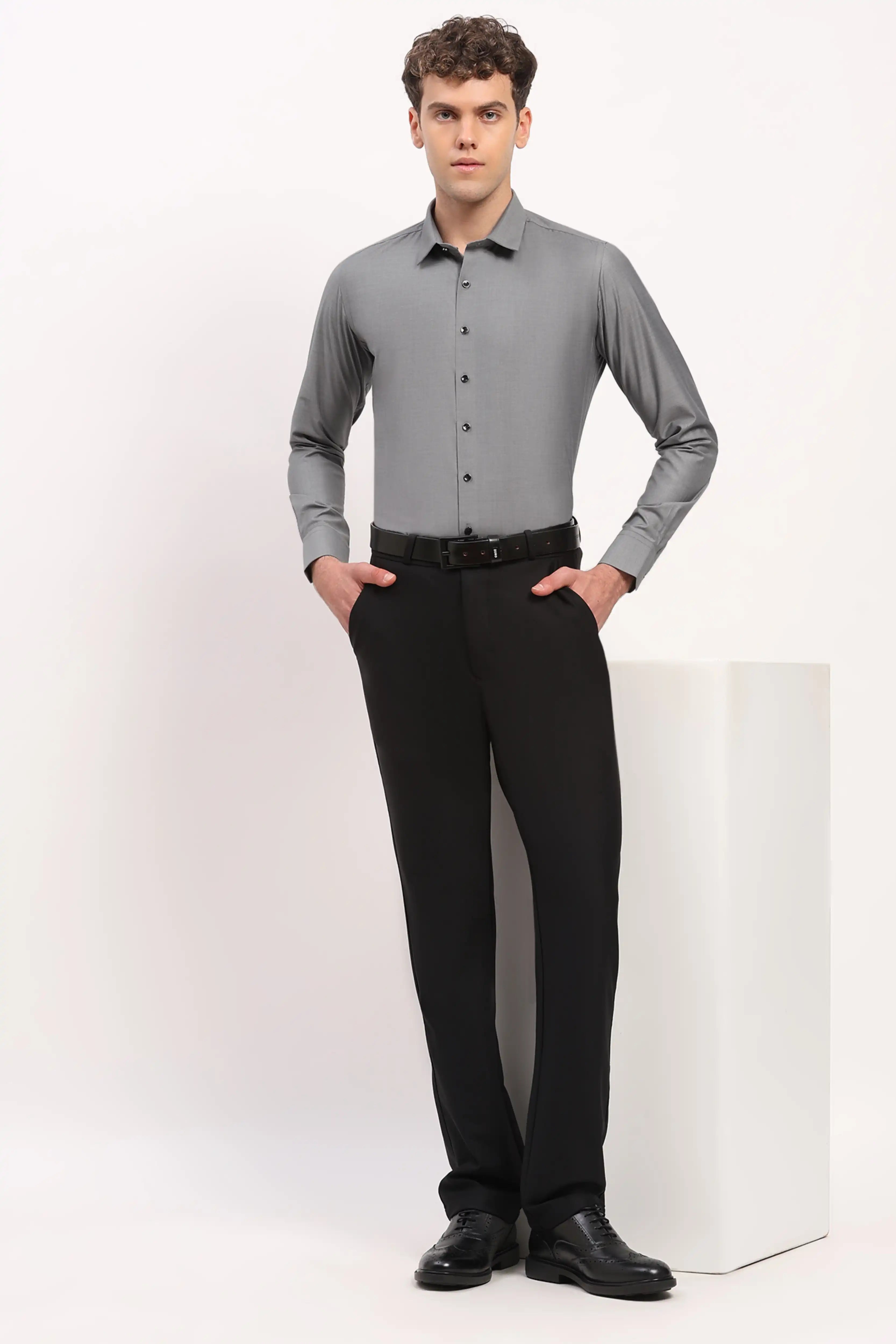 Luxury Grey Casual Shirt