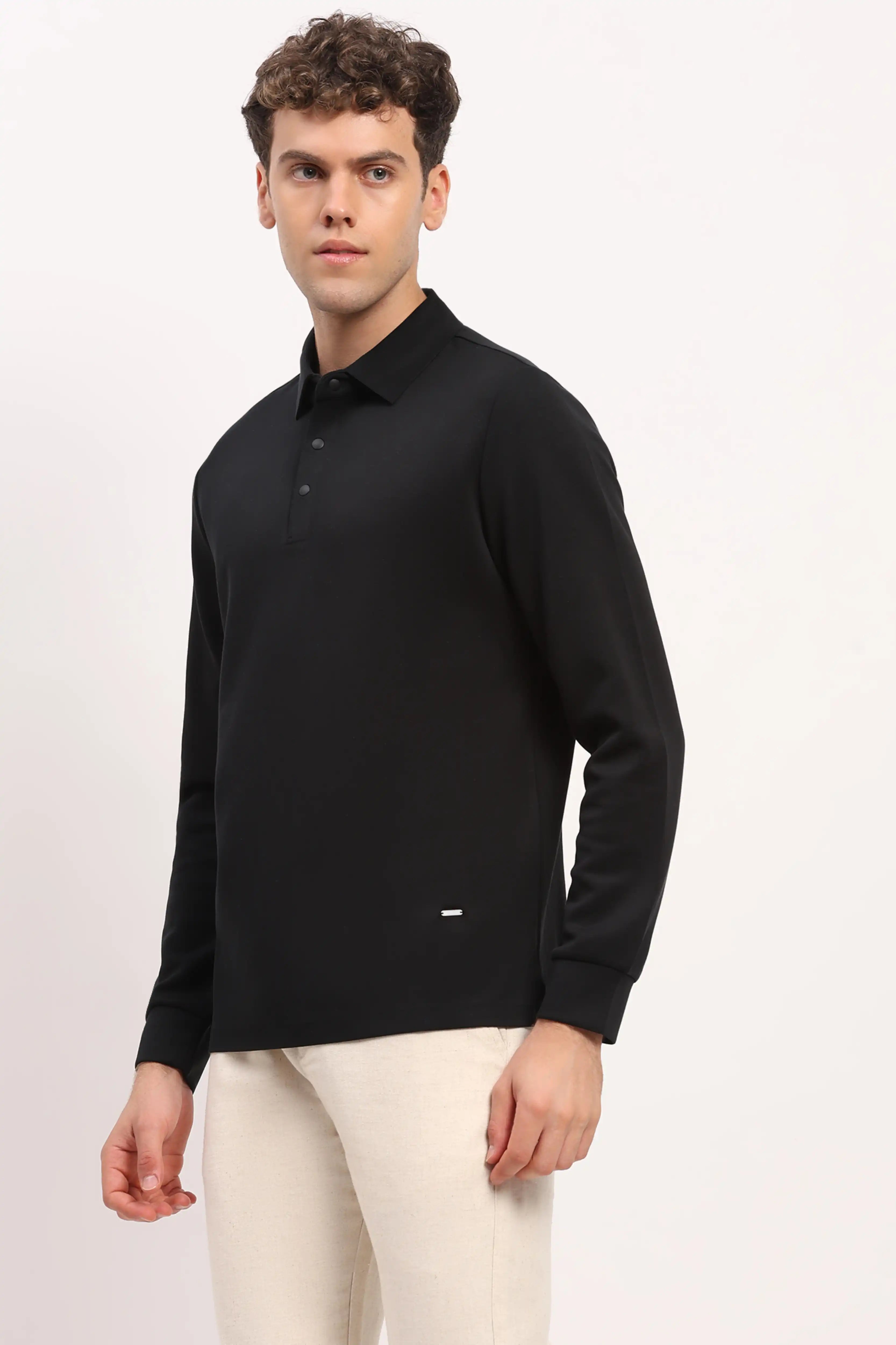 Black Comfort Stretch T-Shirt