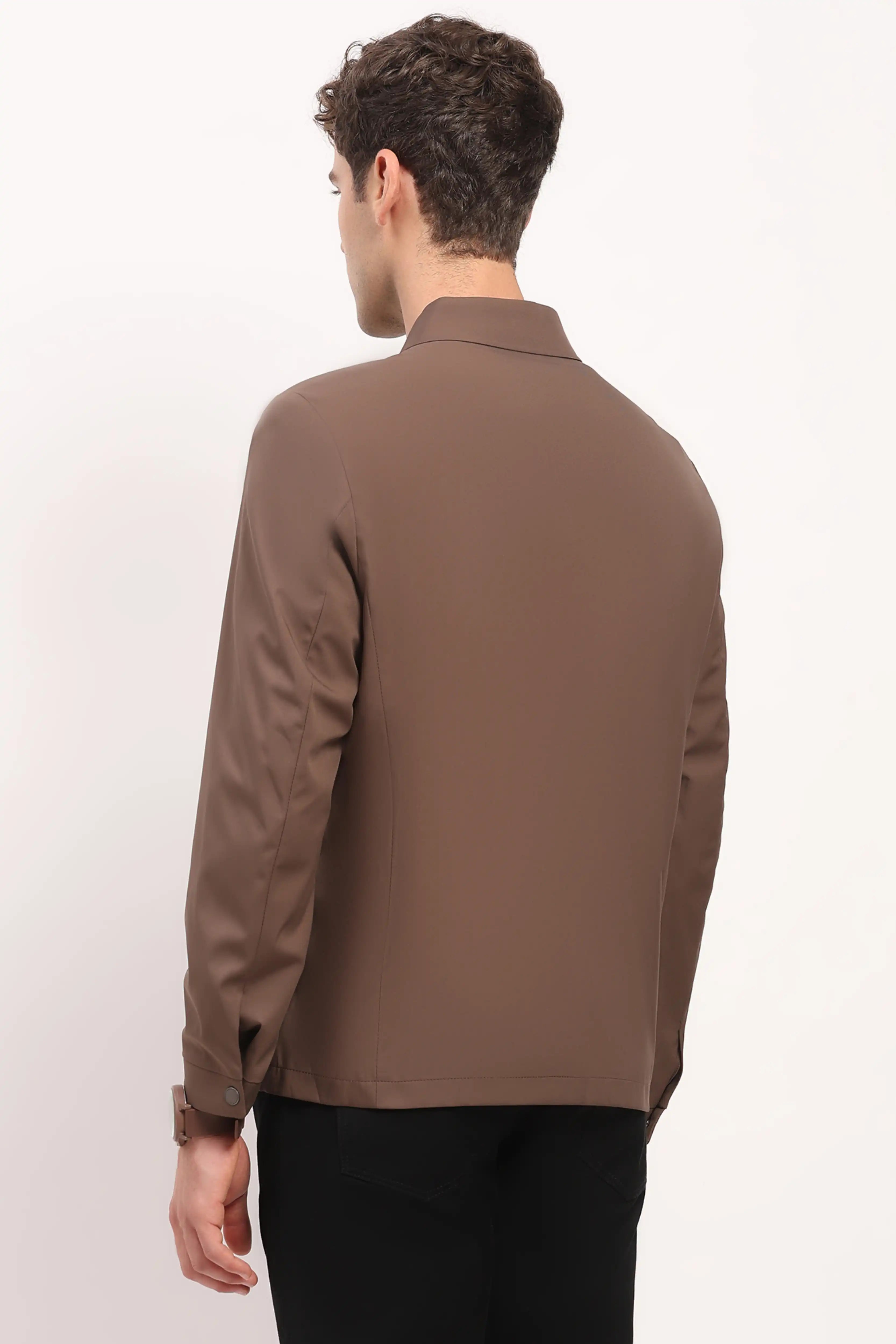 Brown Lightweight Bomber Jacket