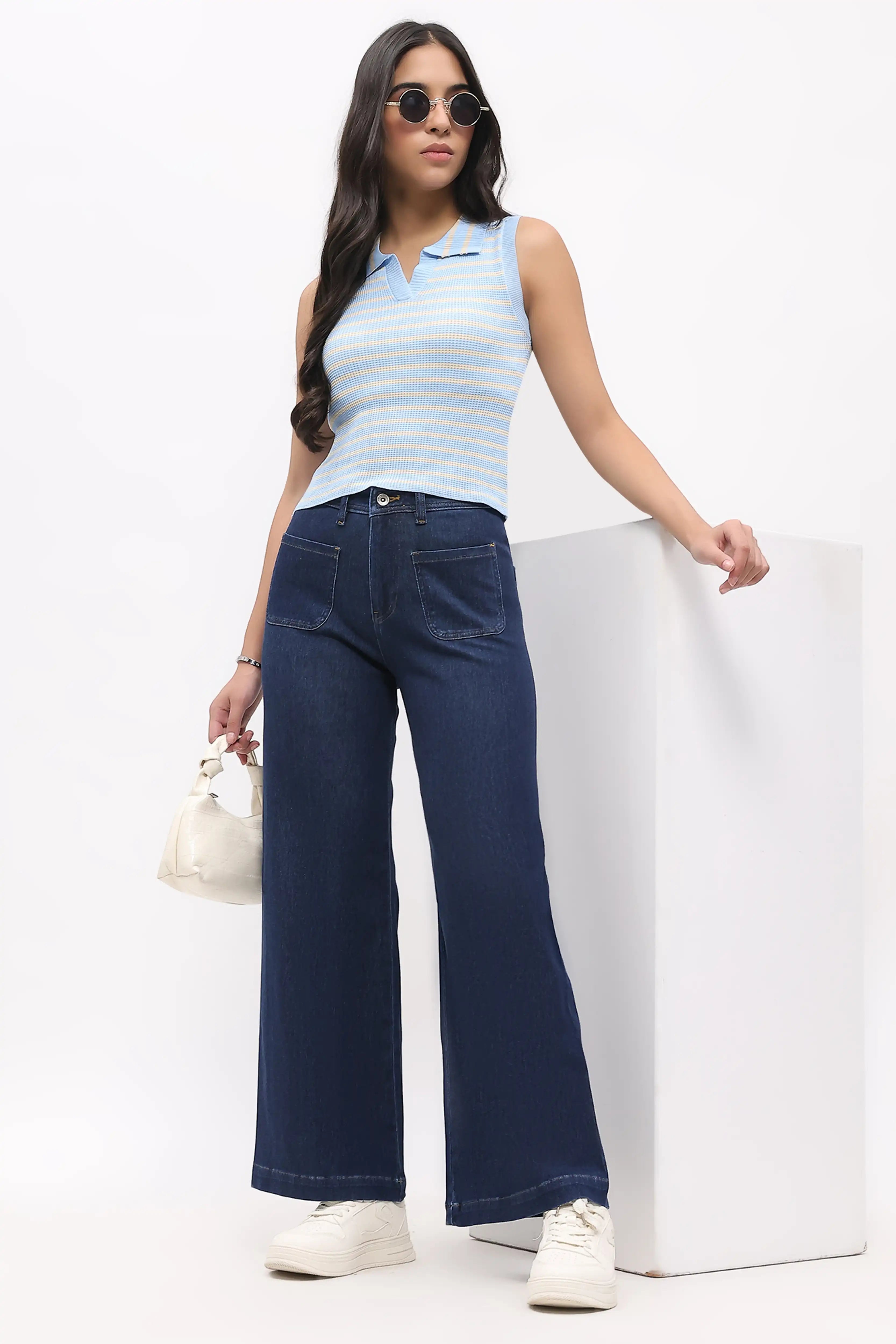 Wide Straight Leg Jeans - Global Republic