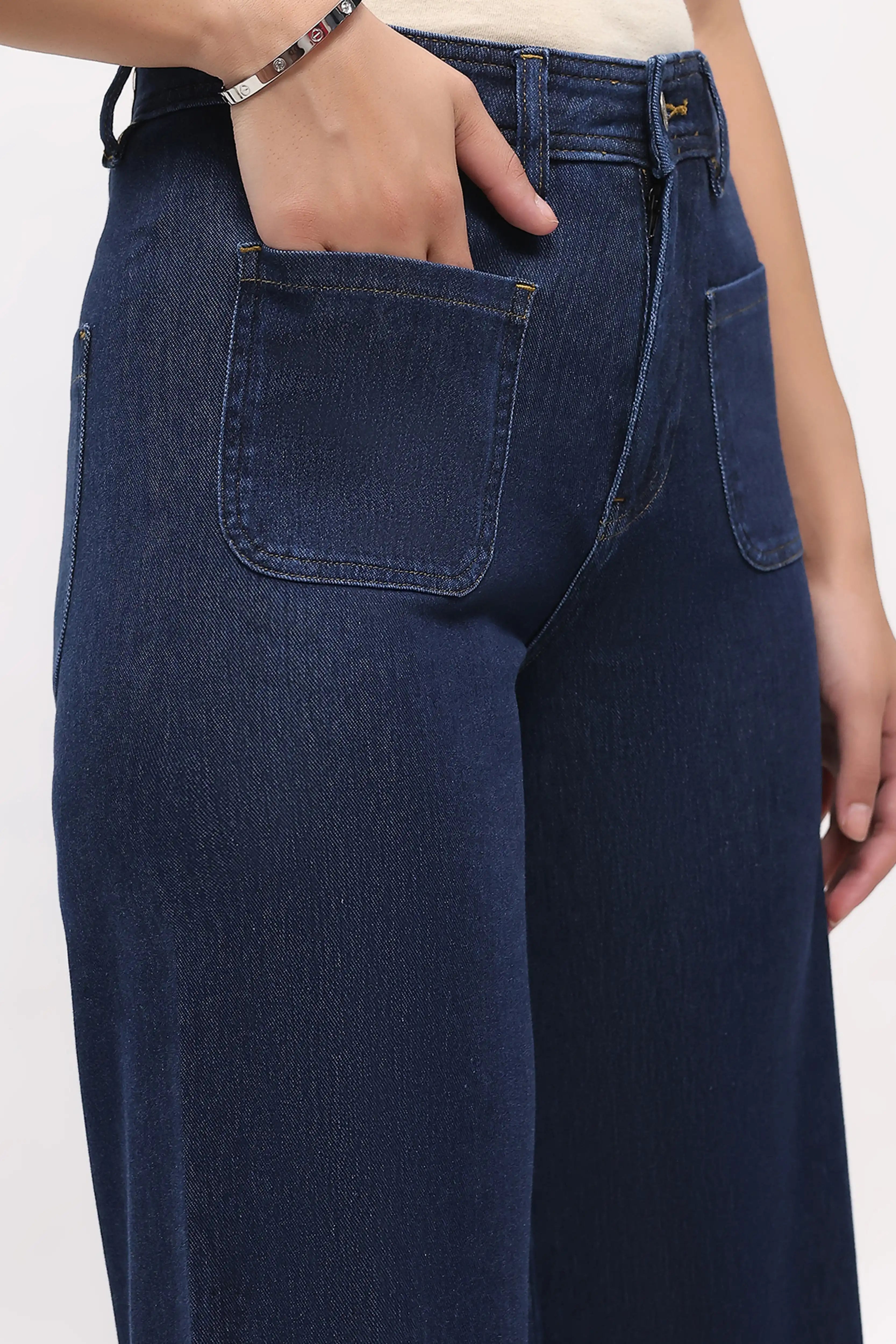 Wide Straight Leg Jeans - Global Republic