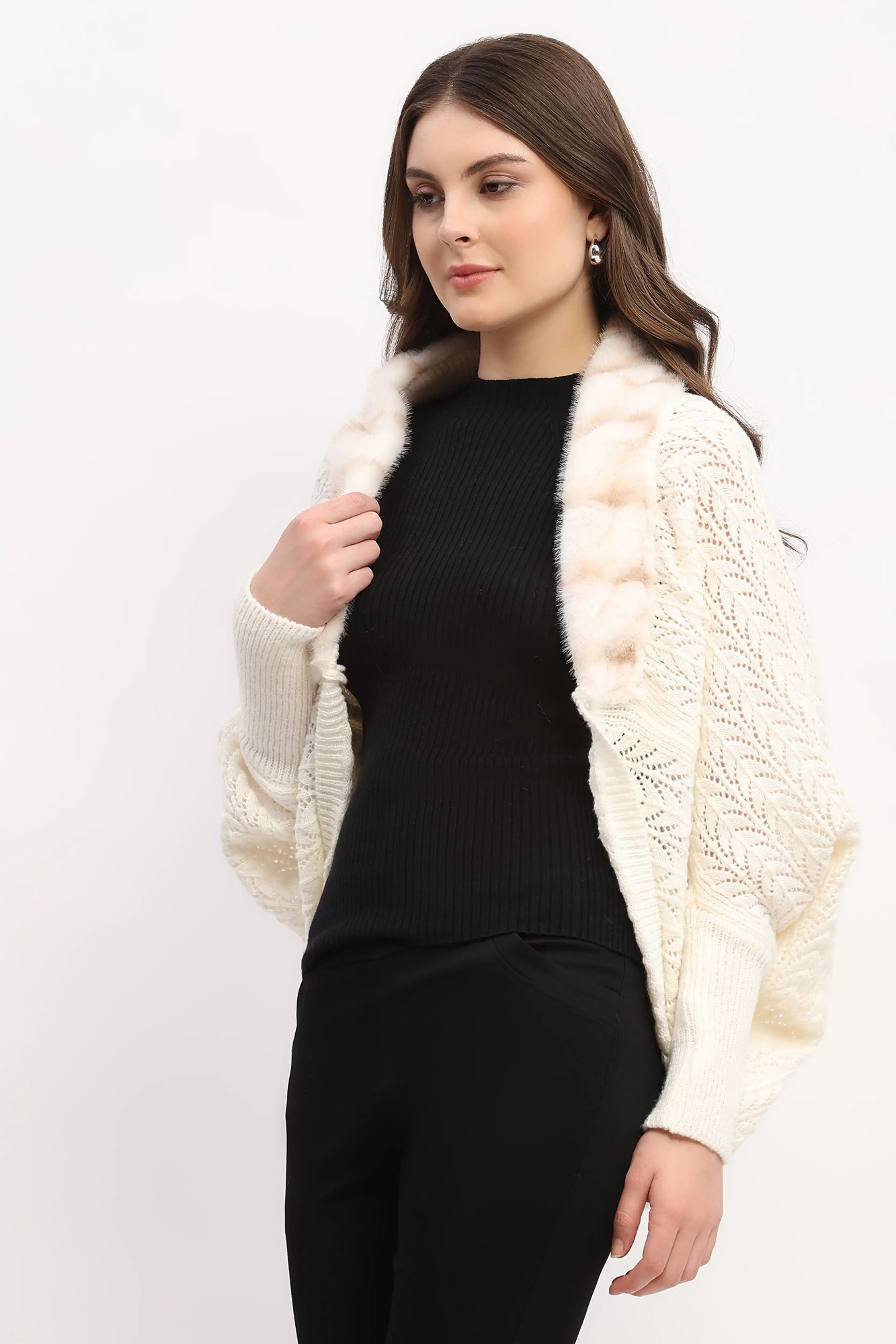 Off-White Crochet Woven Winter
