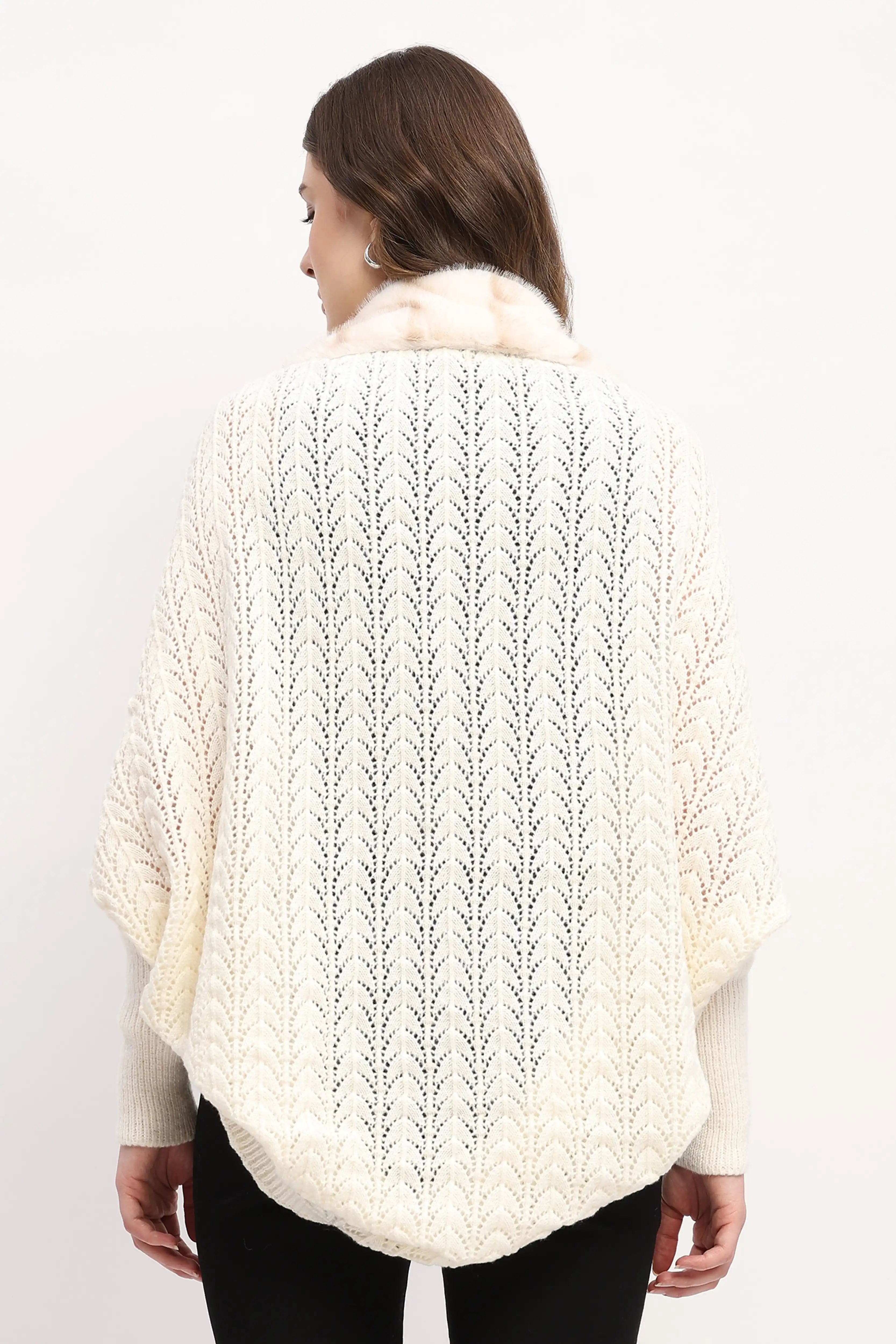 Off-White Crochet Woven Winter
