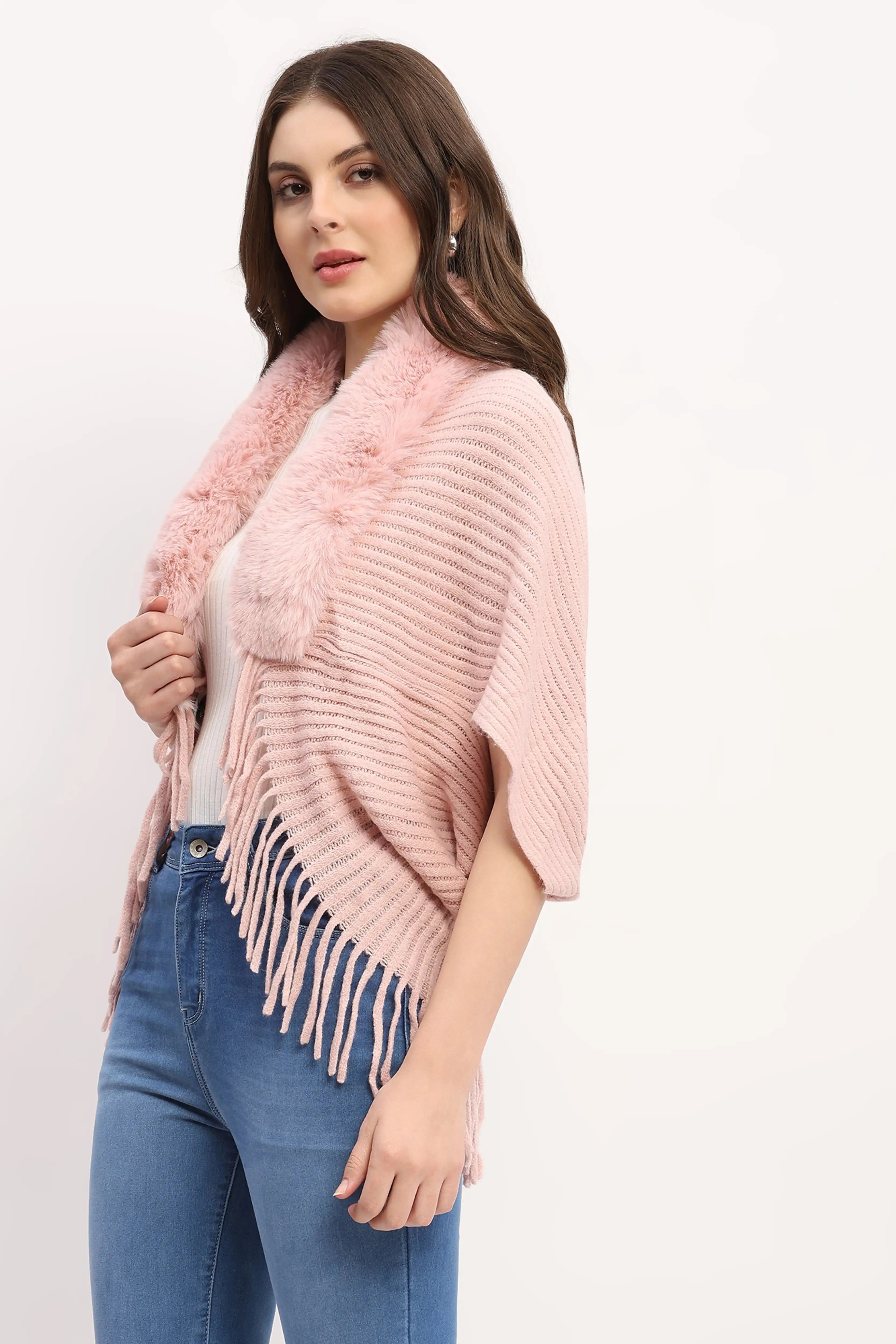 Pink Winter Cape