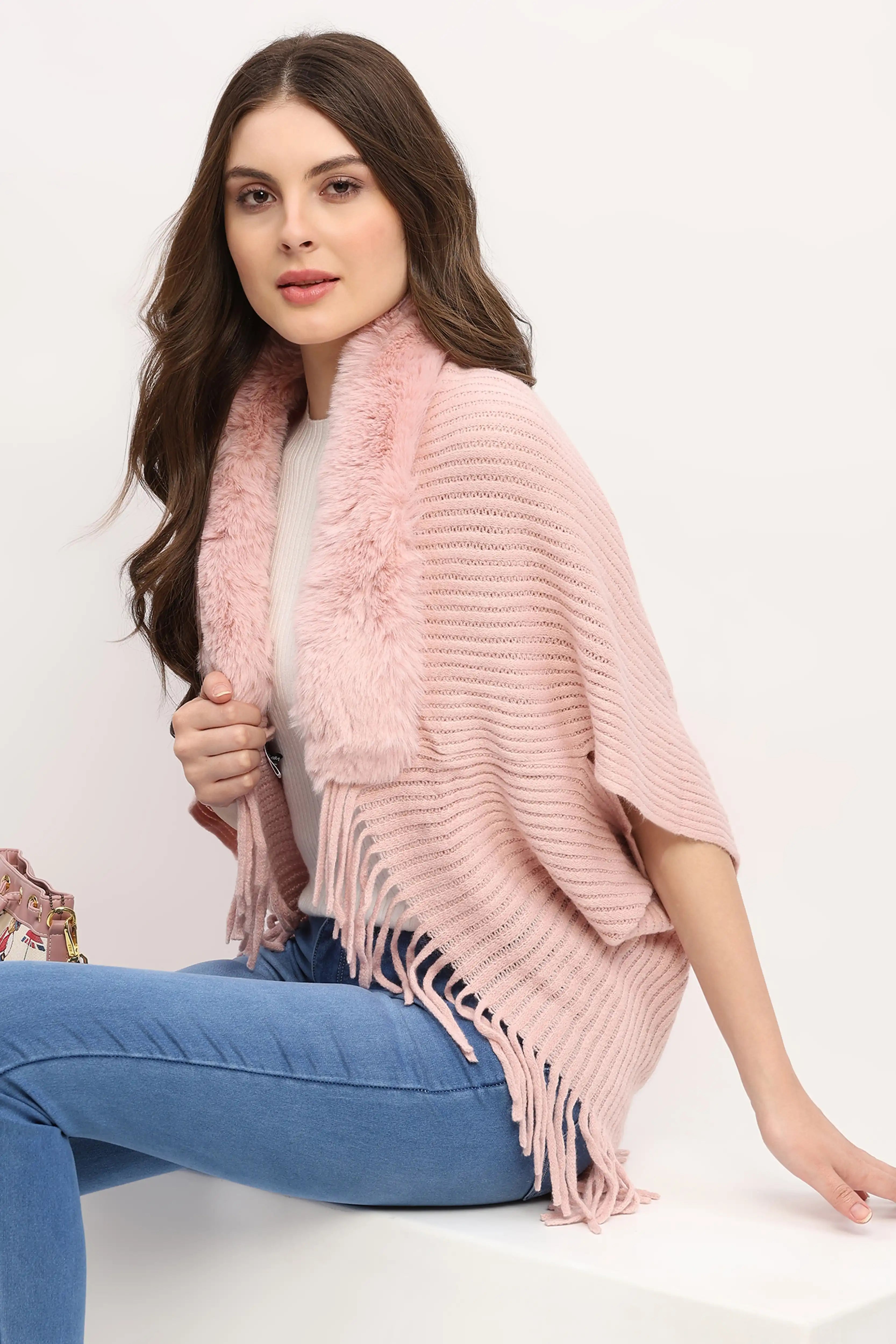 Pink Winter Cape