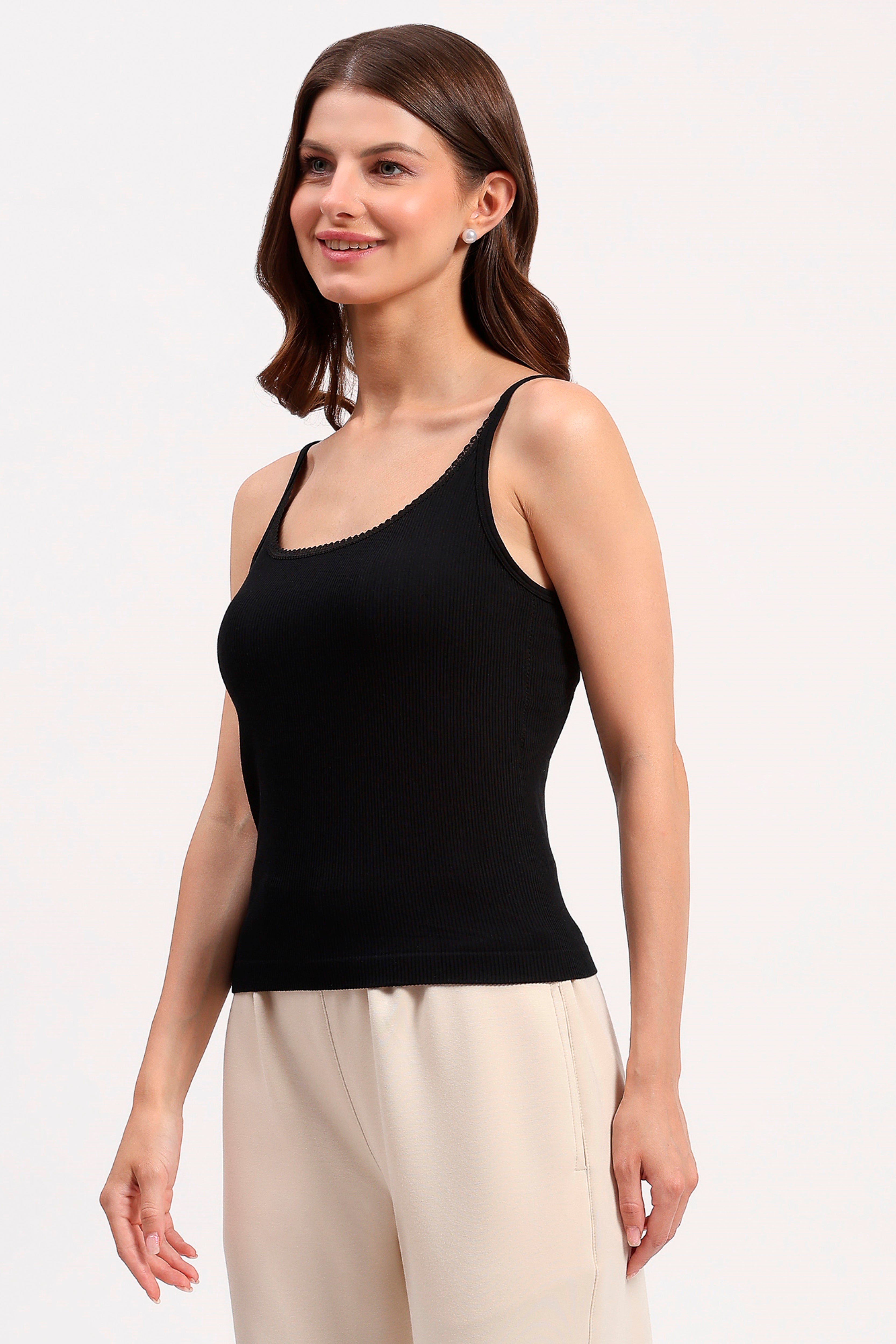 Black Support Camisole Top