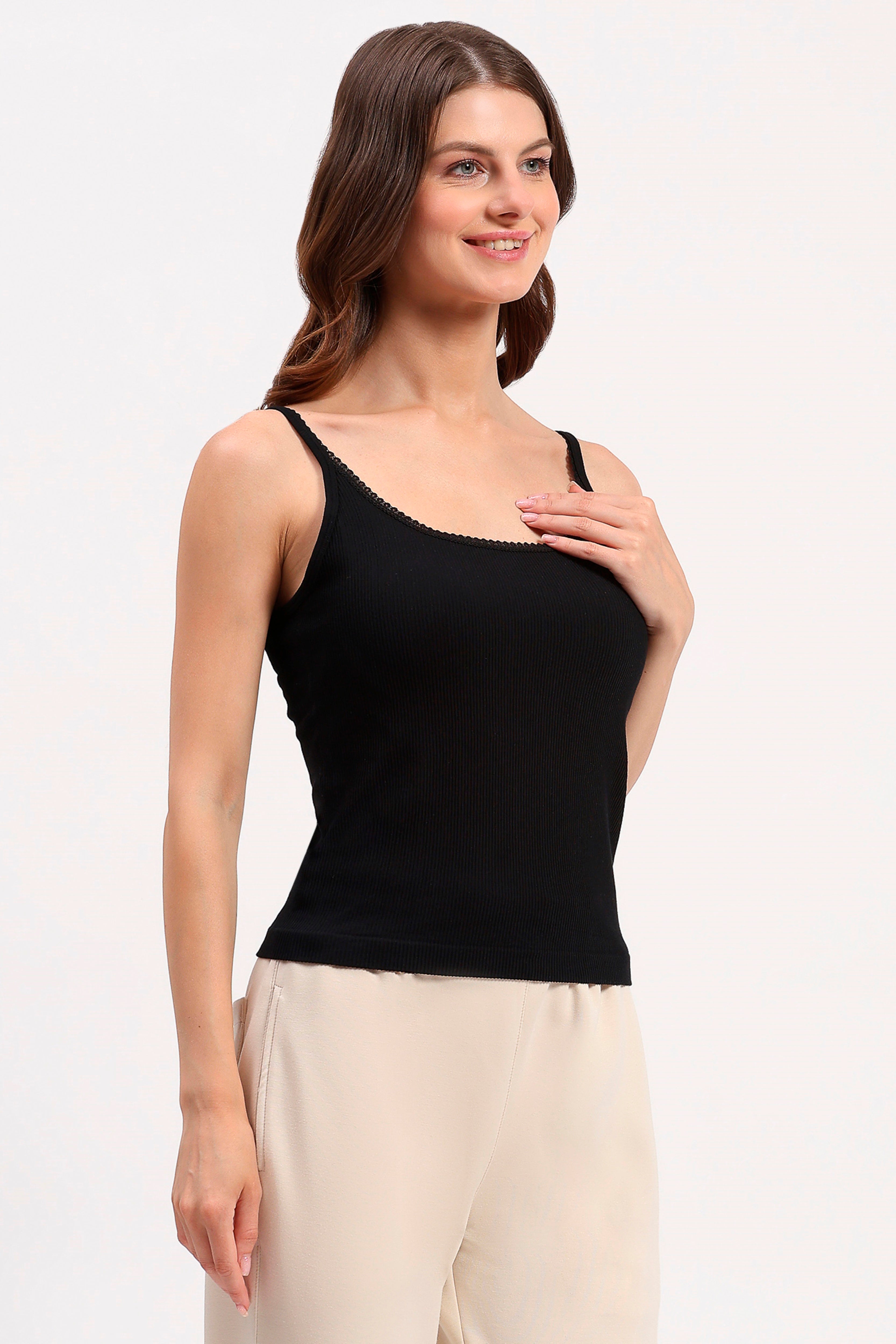 Black Support Camisole Top