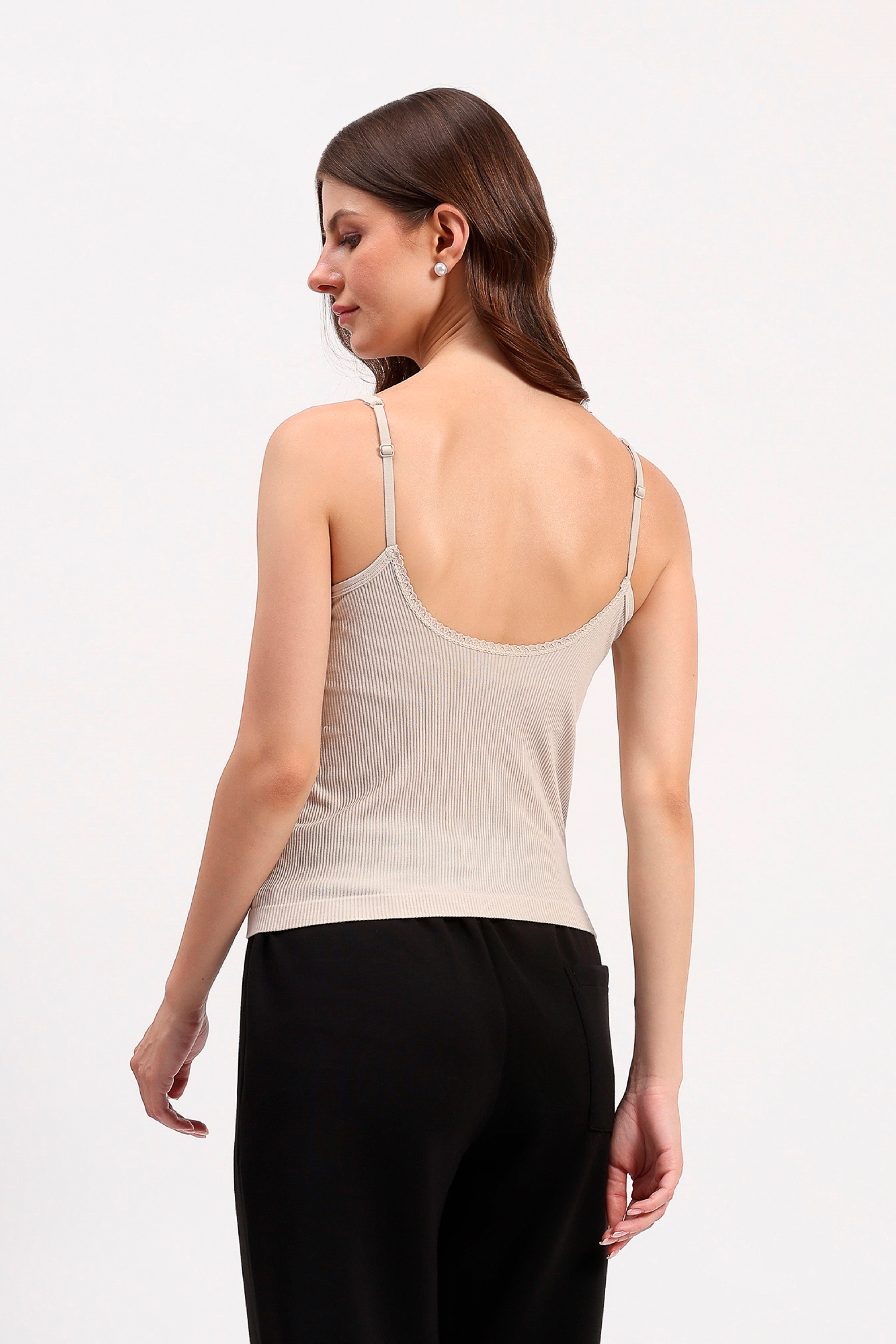 Beige Support Camisole Top