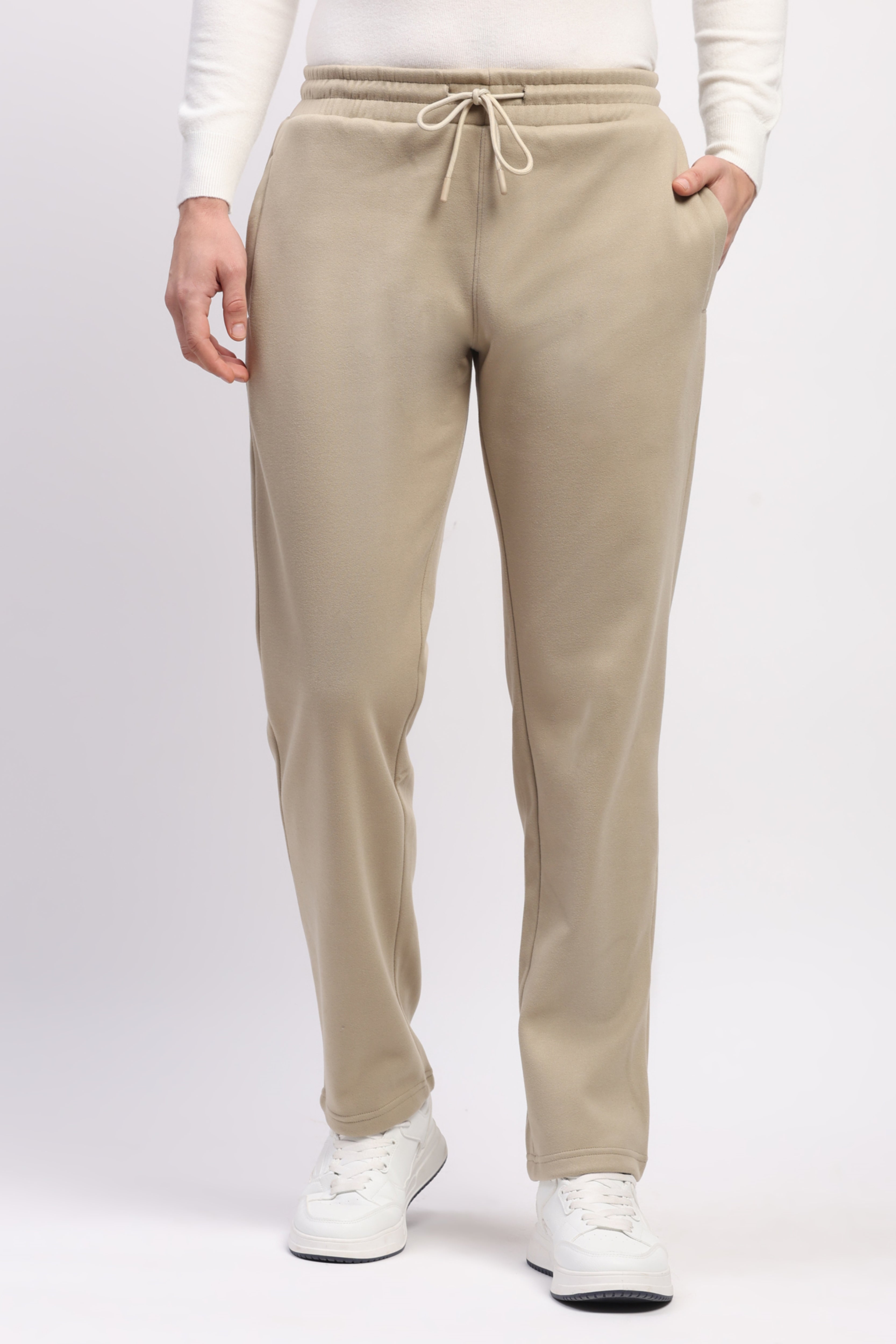 Fleece-Lined Beige Winter Lower