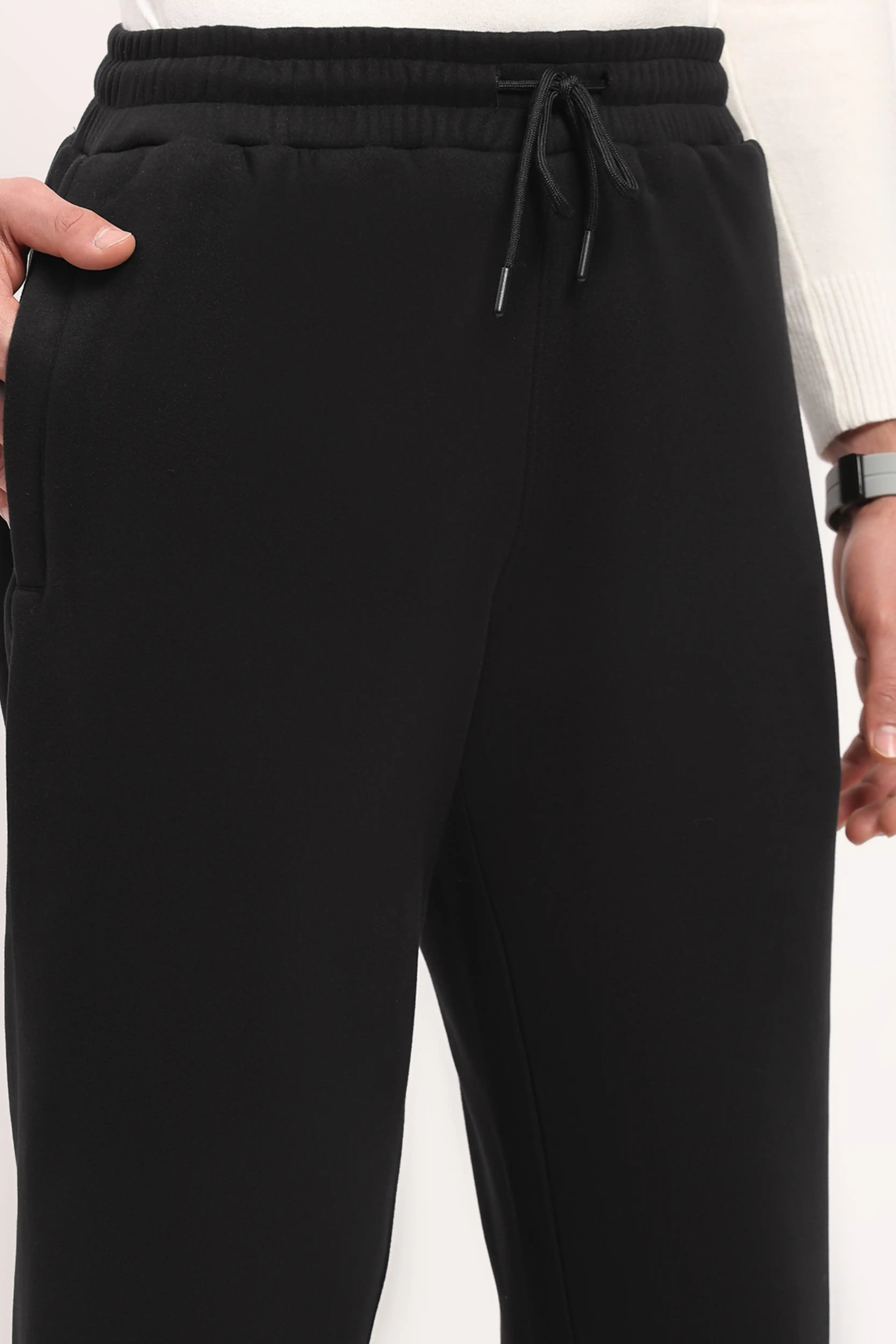 Fleece-Lined Black Winter Lower