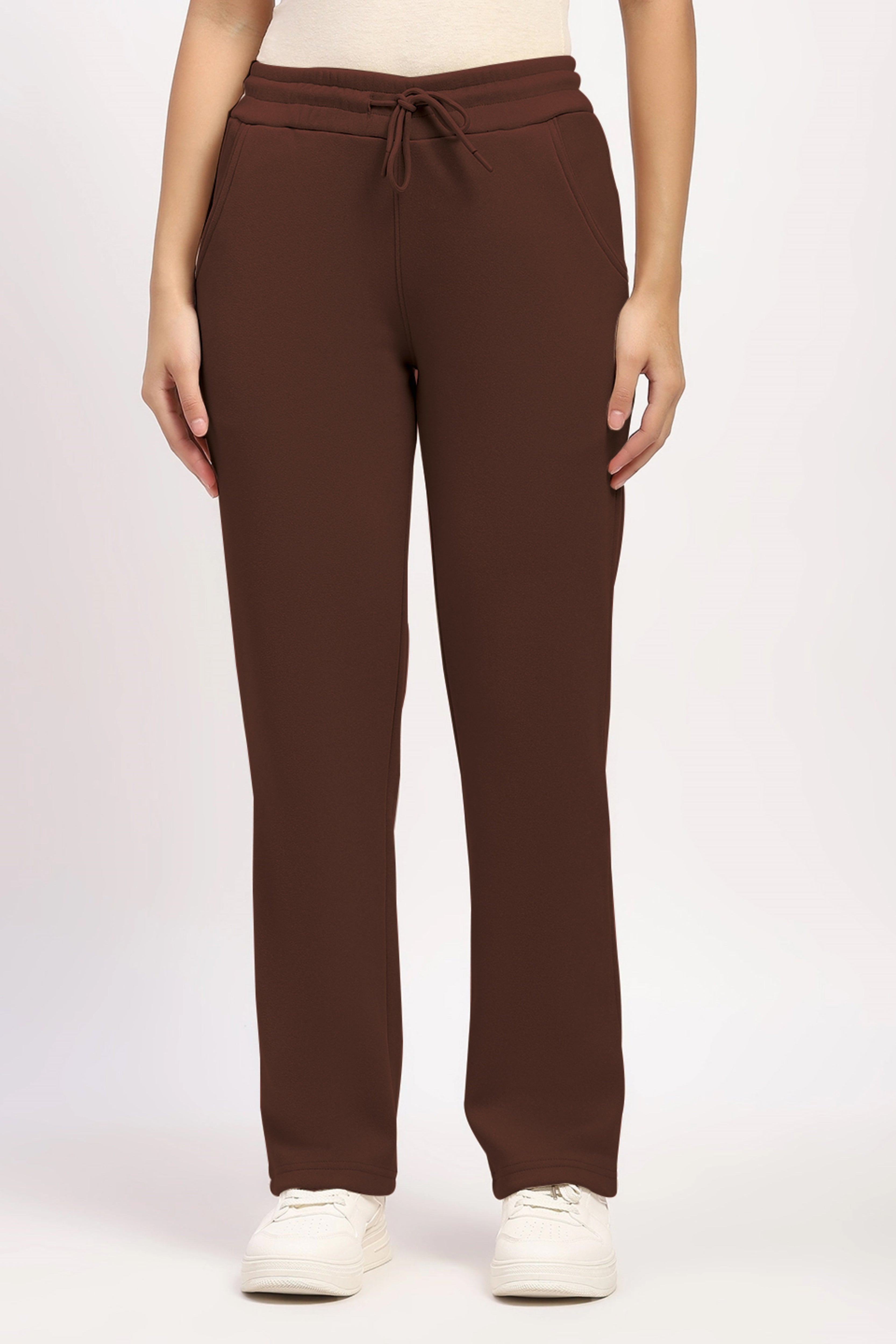 Coffee Brown Fleece-Lined Winter Lower