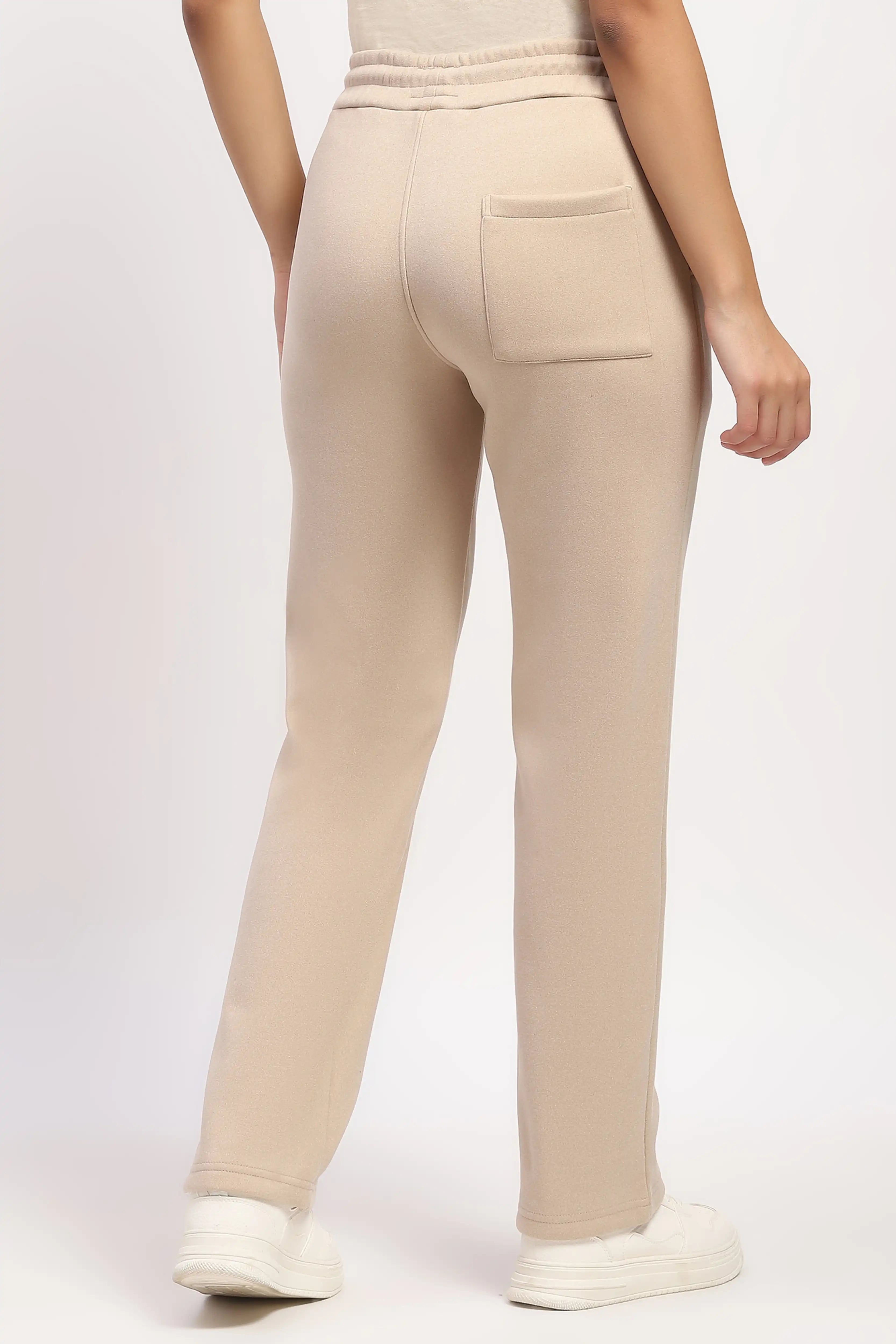 Beige Fleece-Lined Winter Lower