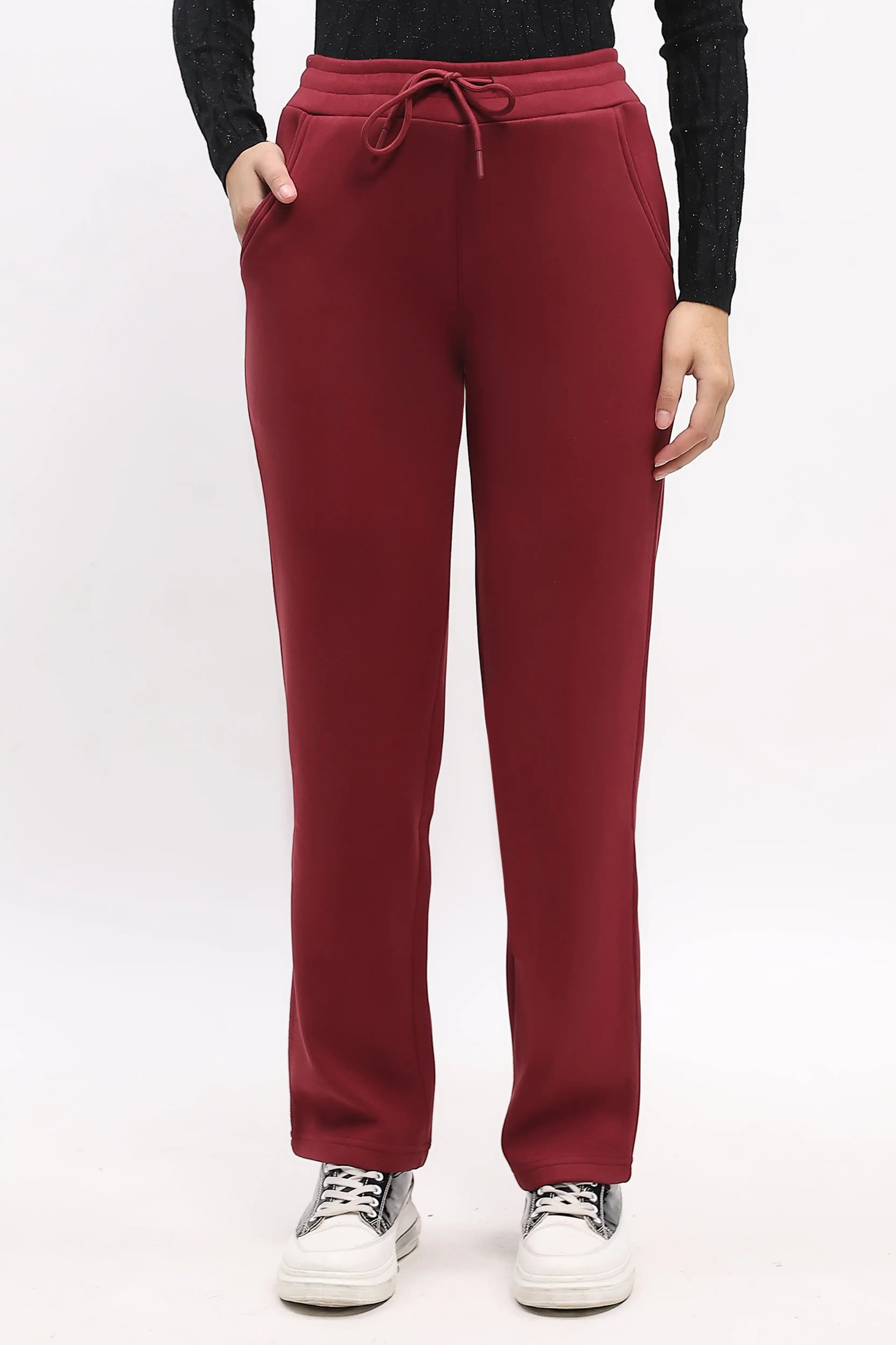 Maroon Fleece-Lined Winter Lower