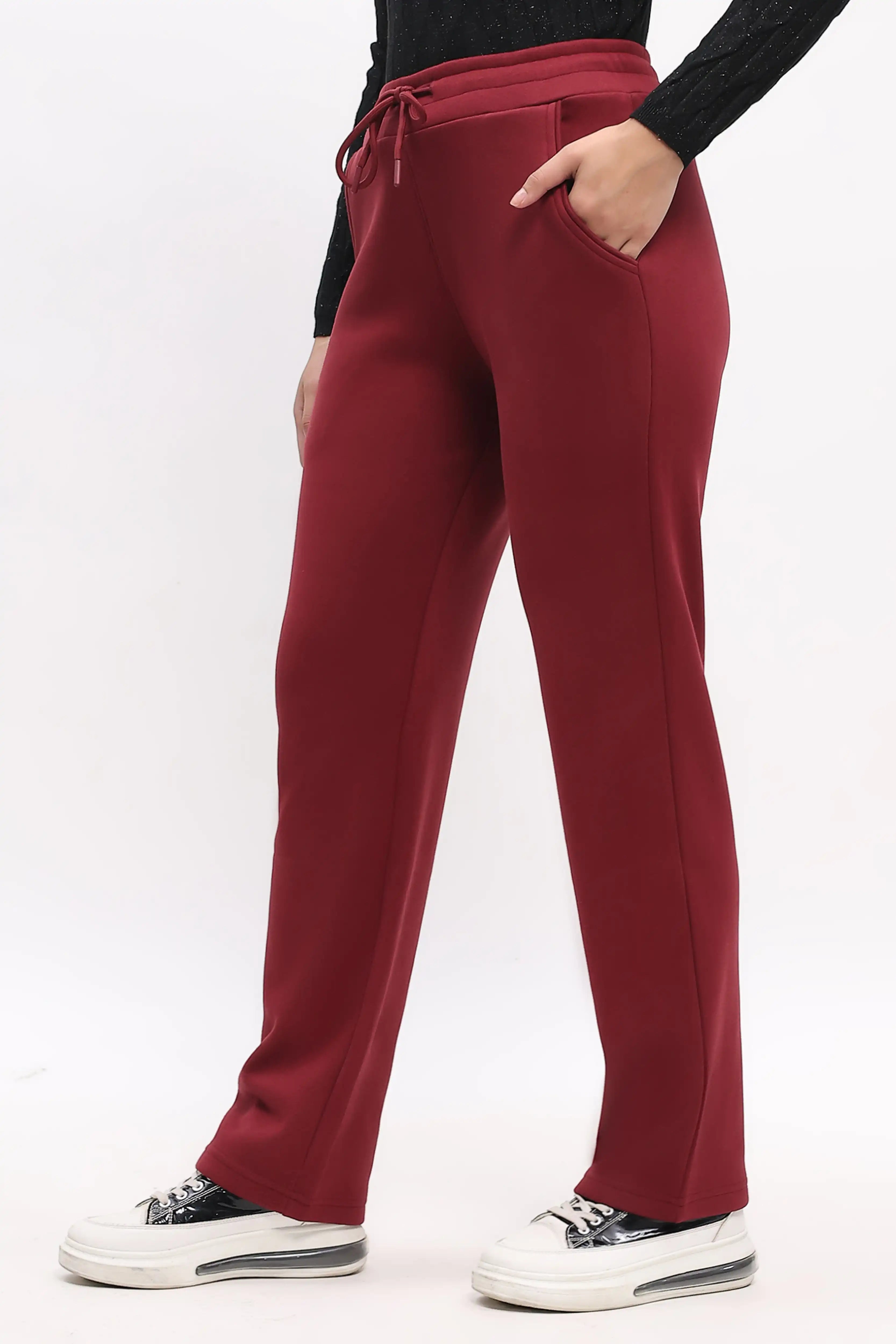 Maroon Fleece-Lined Winter Lower