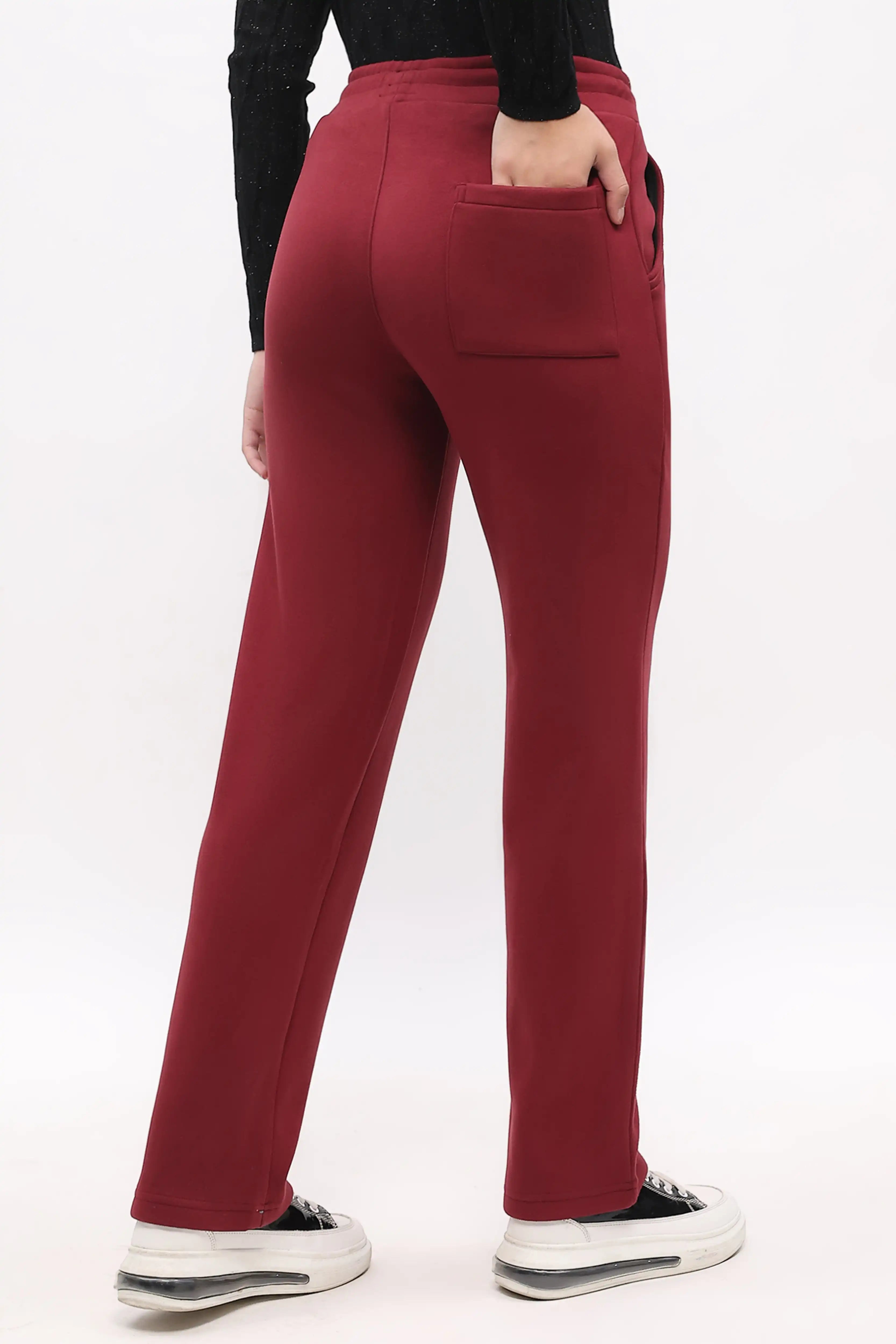 Maroon Fleece-Lined Winter Lower