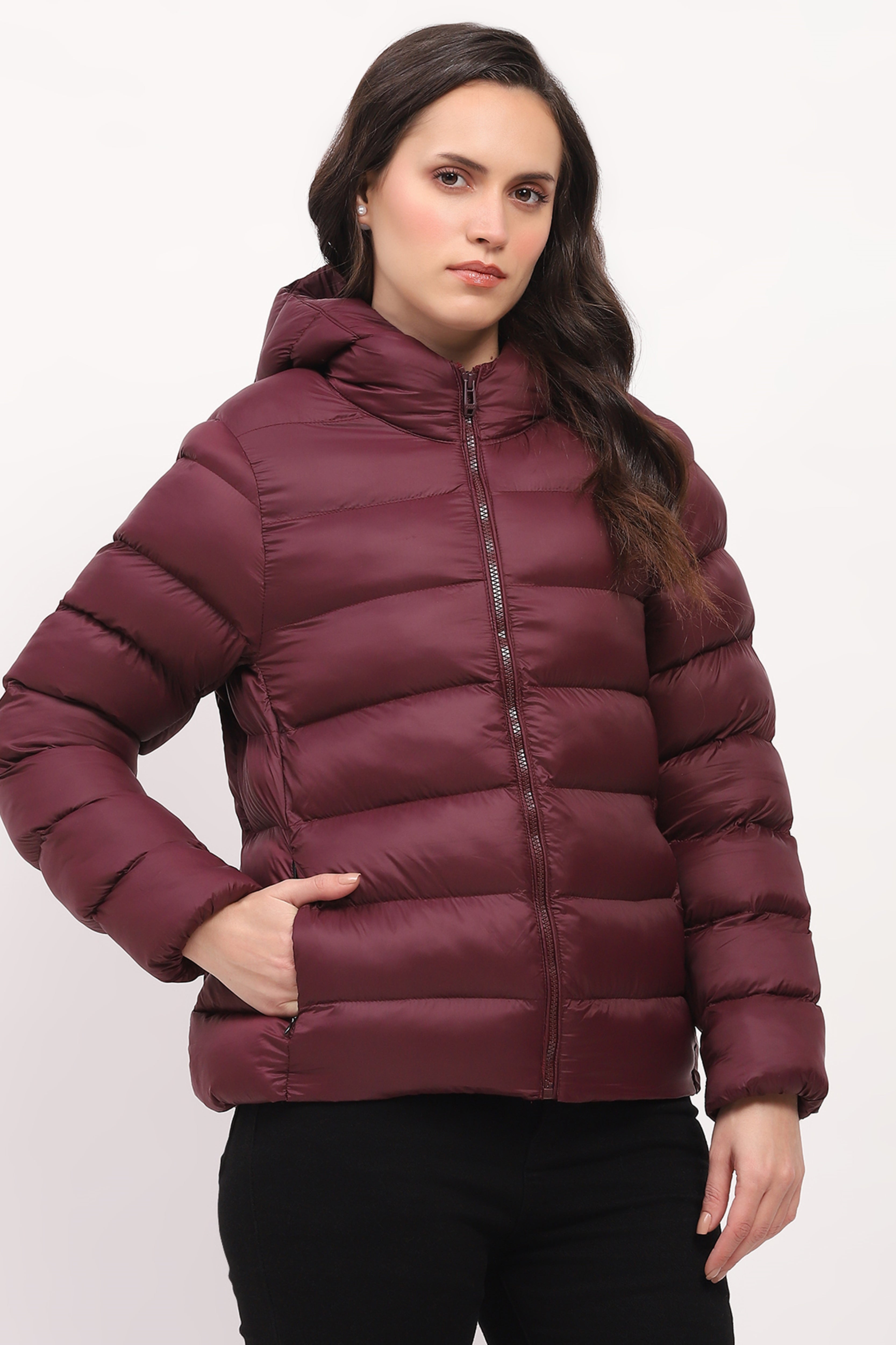 Maroon Premium Puffer Jacket