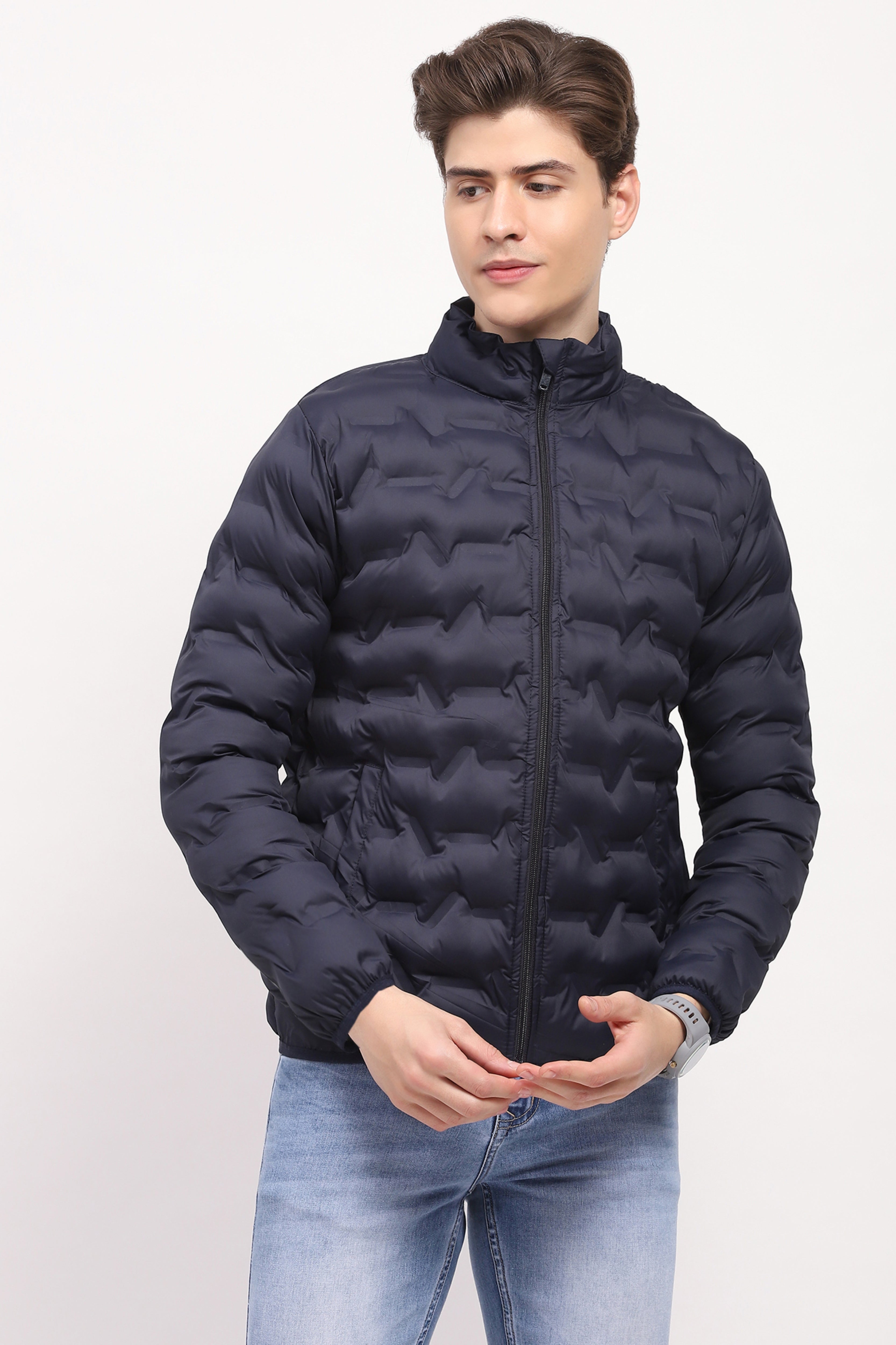 Extreme-Warm Navy Puffer Jacket
