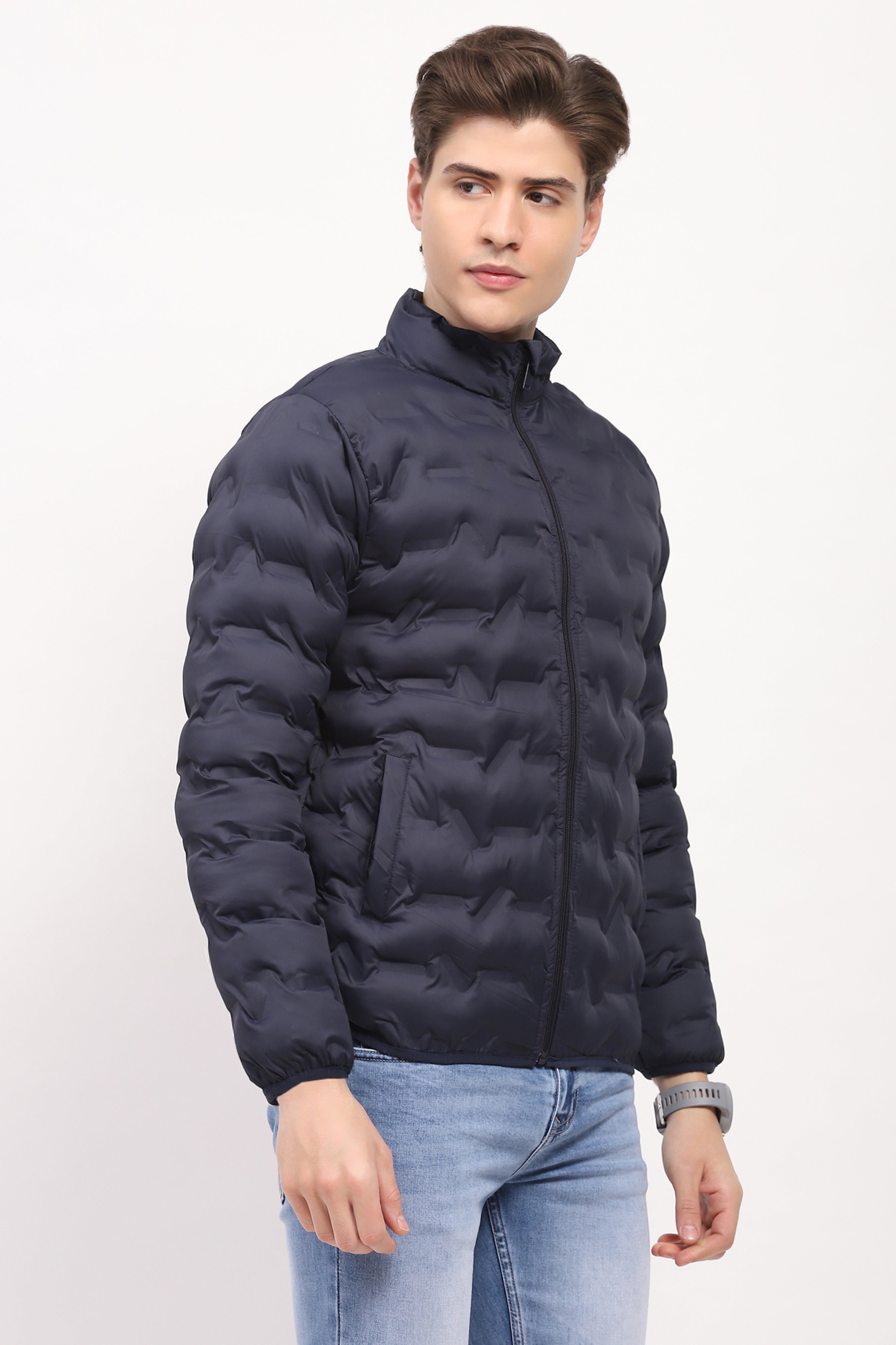 Extreme-Warm Navy Puffer Jacket