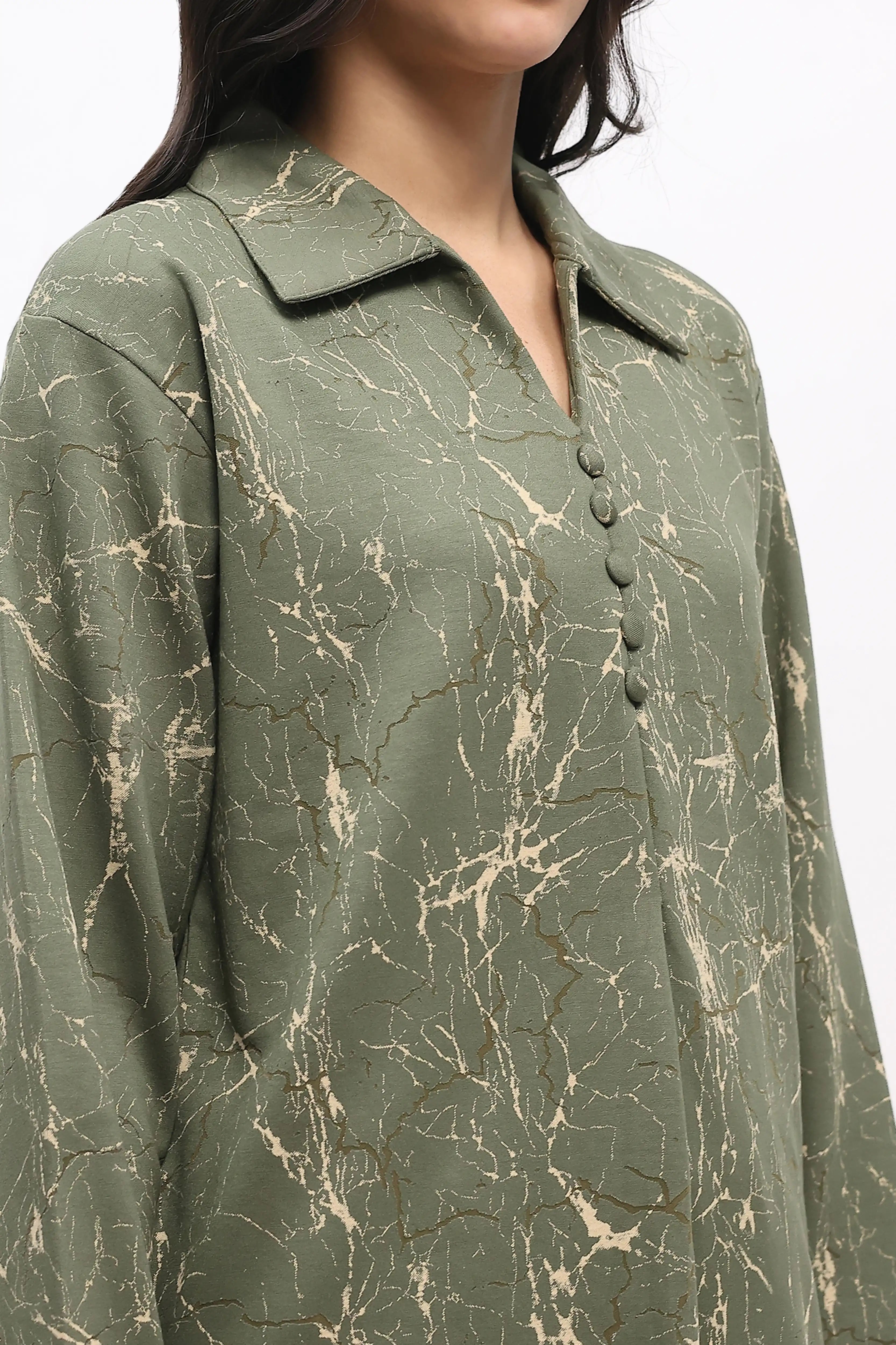 Abstract Print Pre-Winter Lounge Co-ord Set