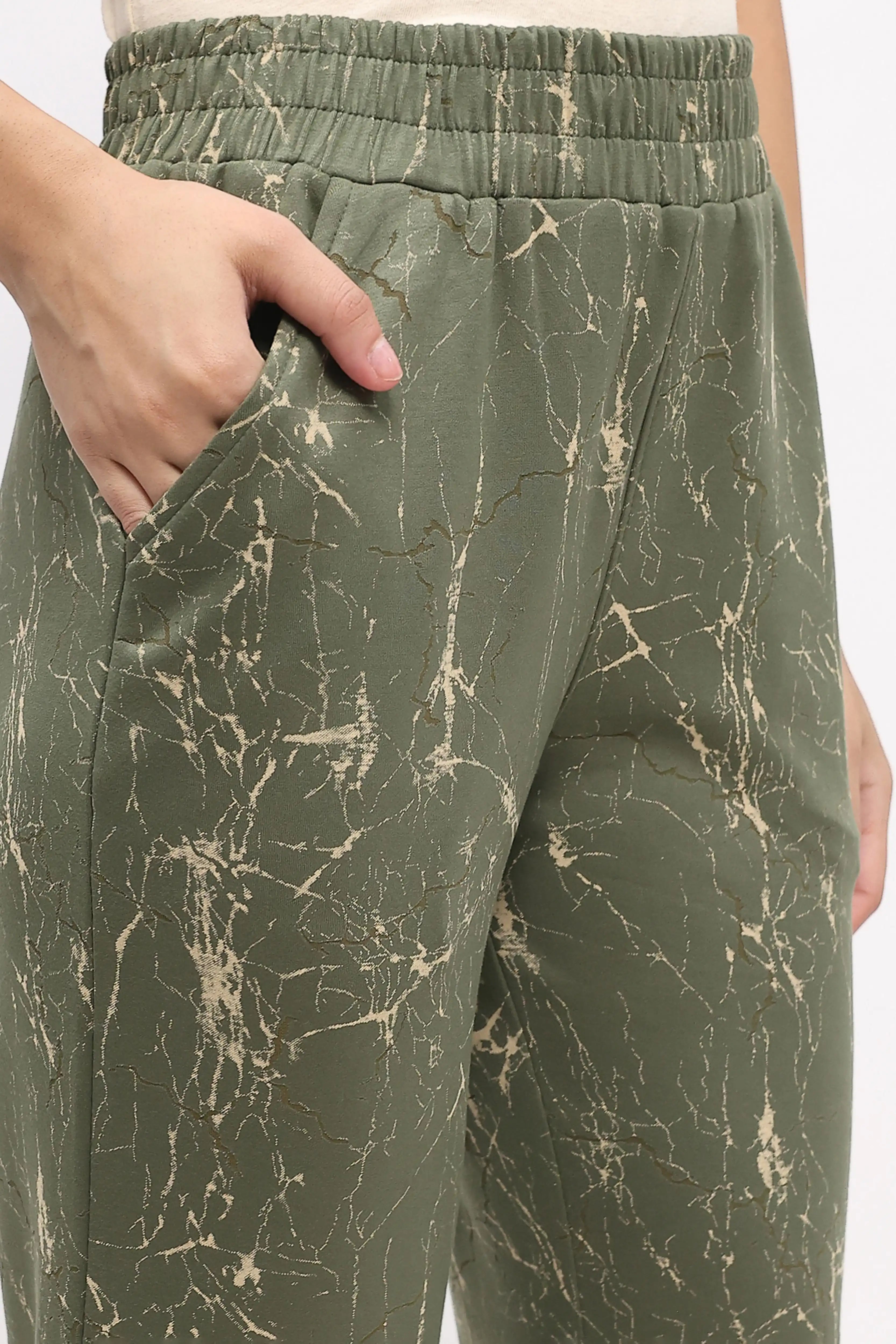 Abstract Print Pre-Winter Lounge Co-ord Set