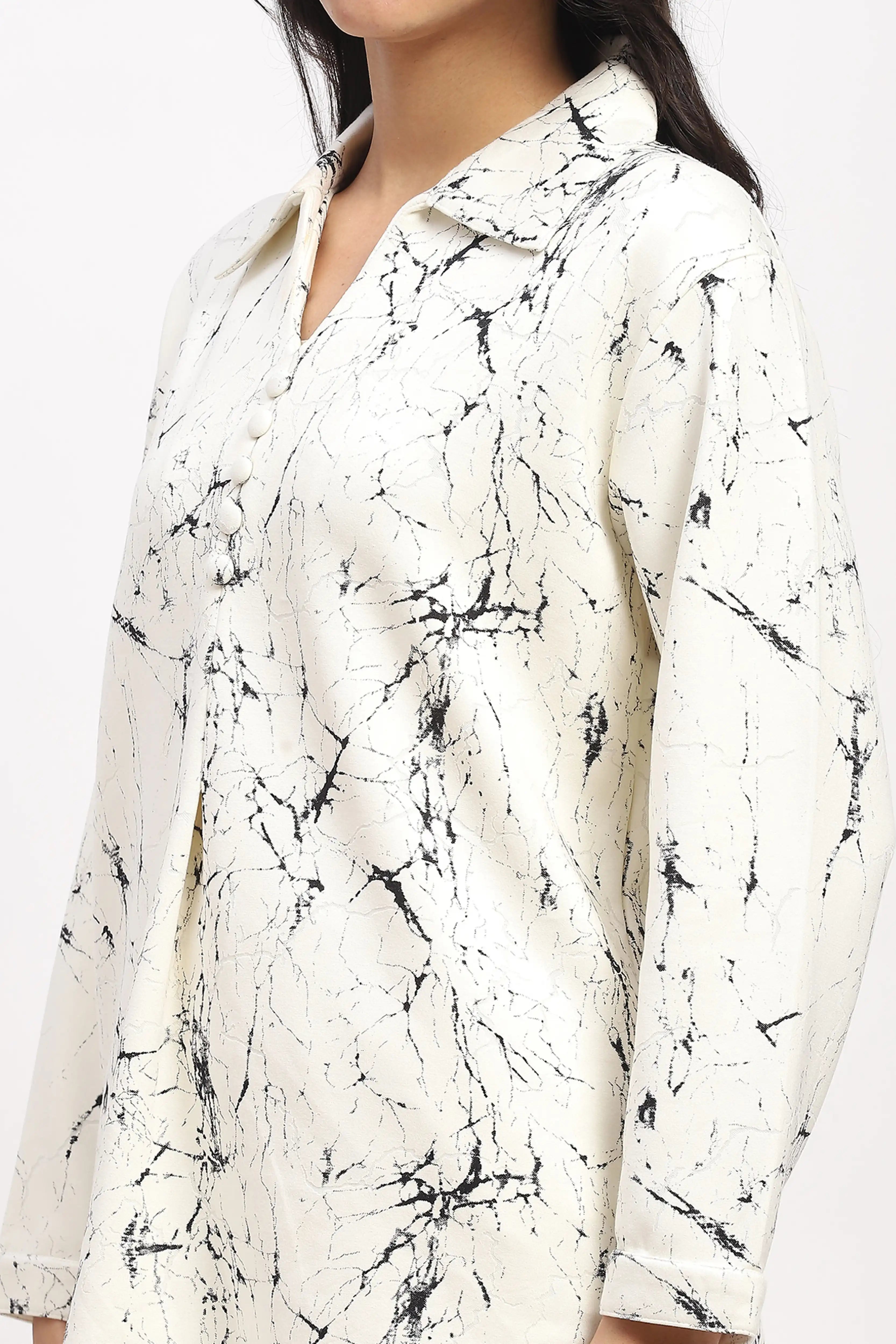 Abstract Print Pre-Winter Lounge Co-ord Set