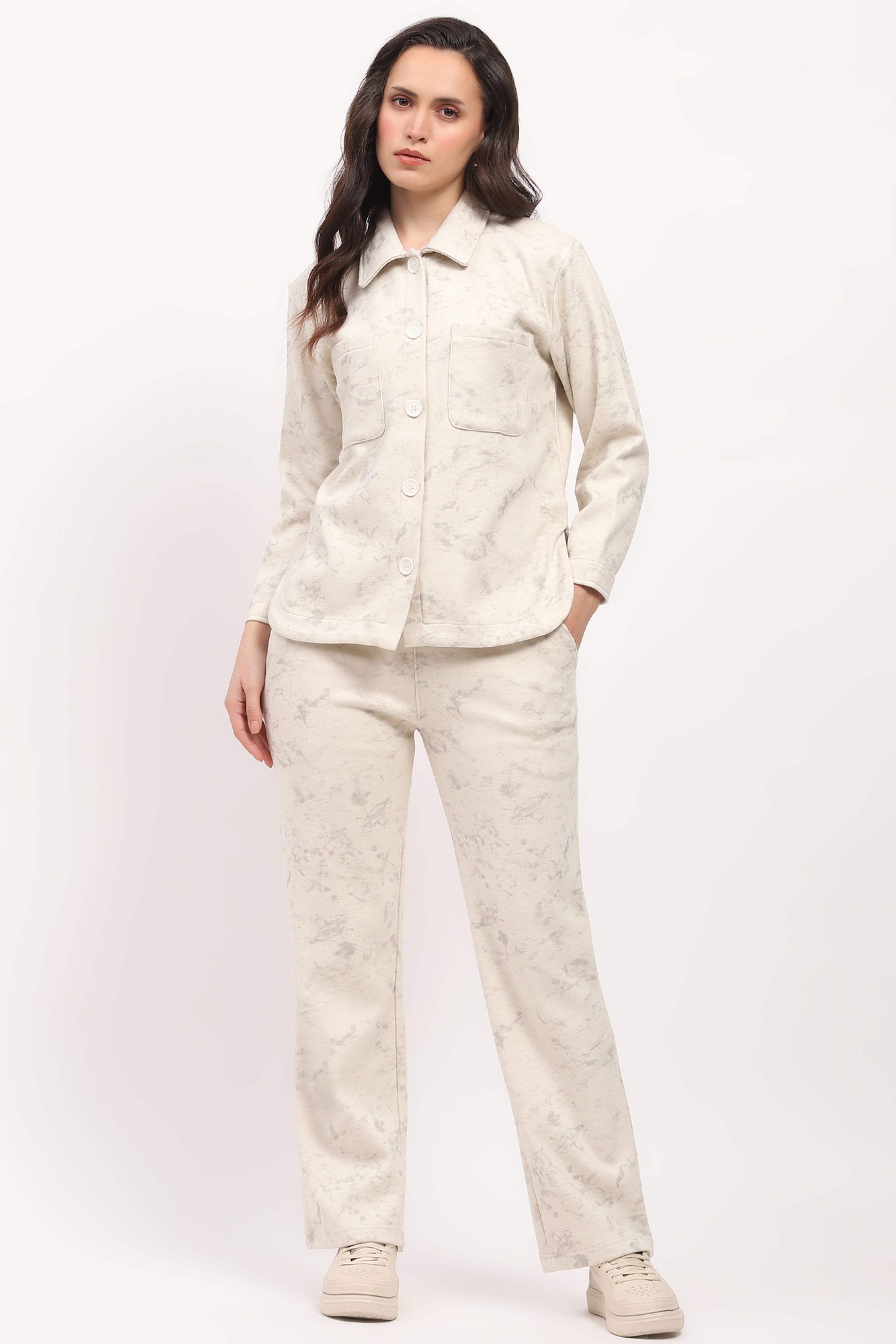 Marble Print Winter Loungewear