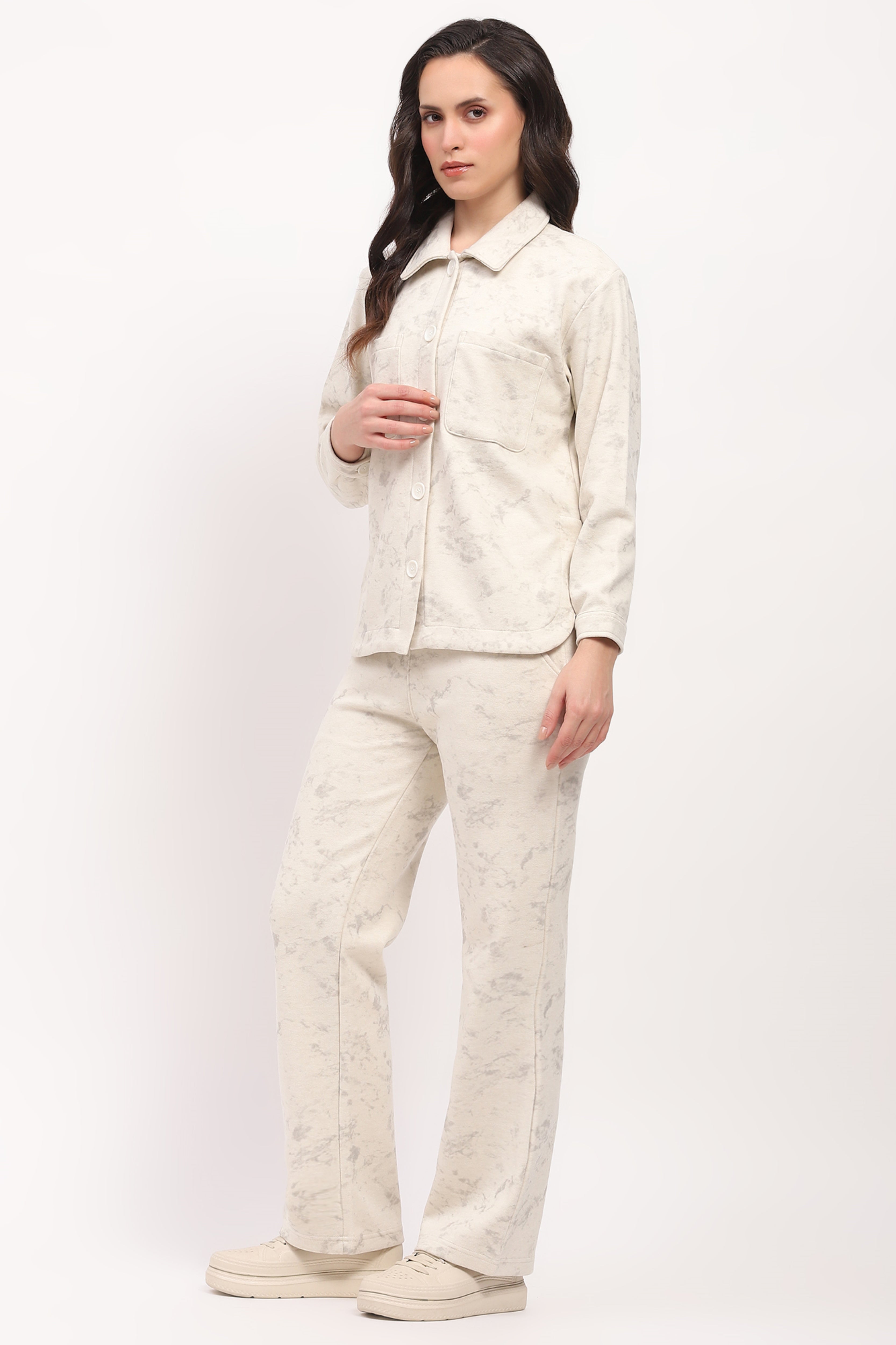 Marble Print Winter Loungewear