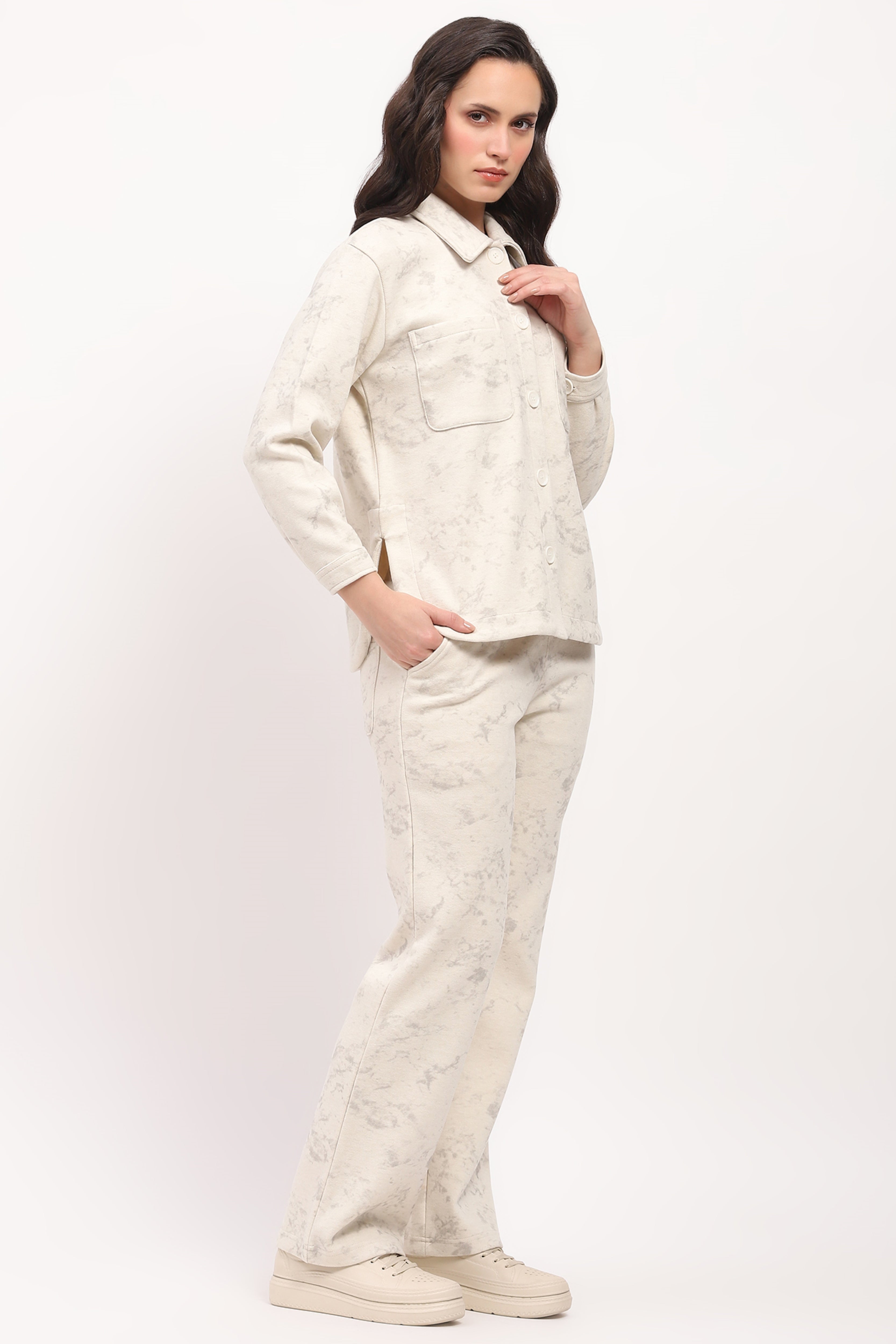 Marble Print Winter Loungewear