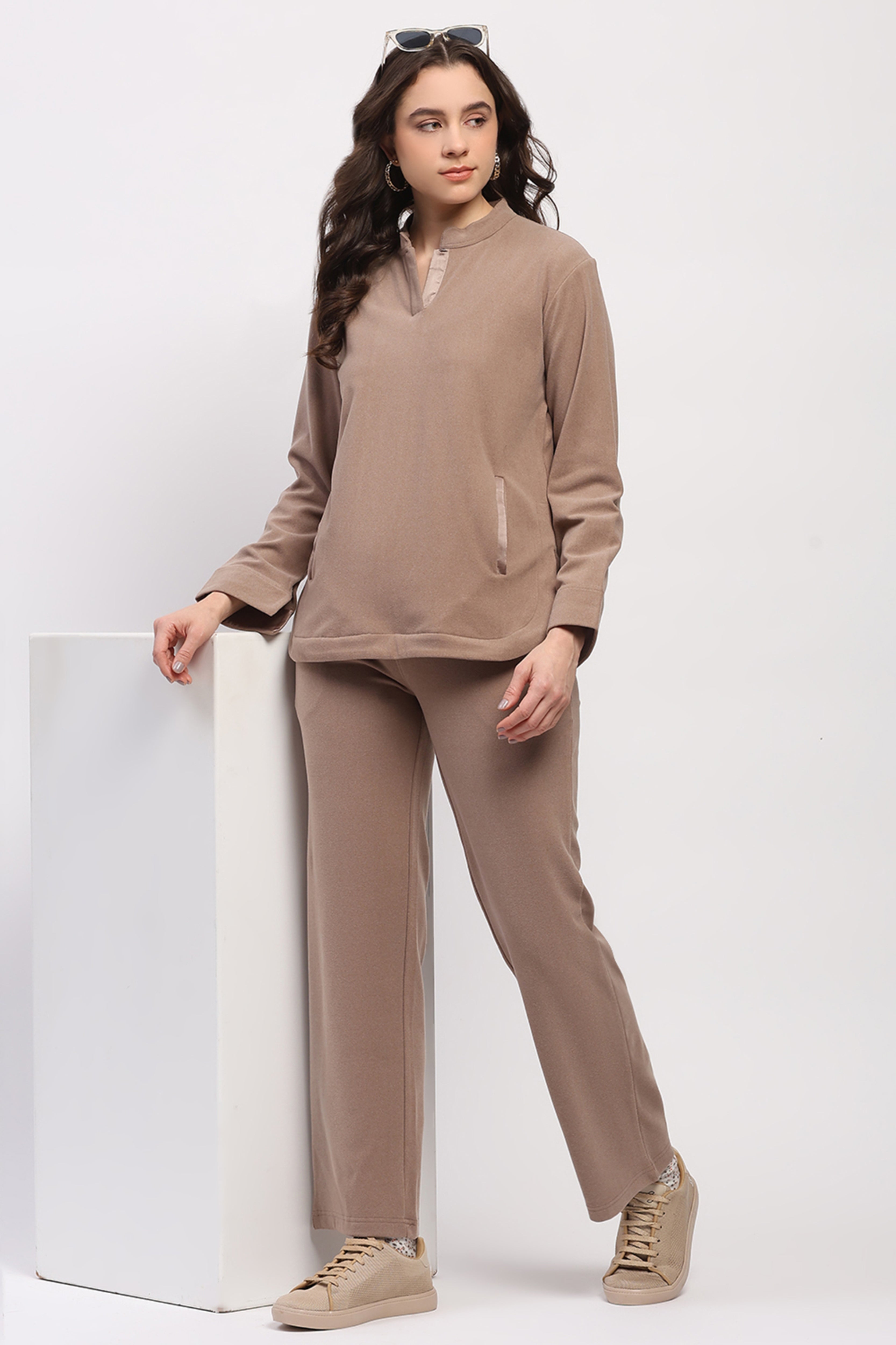 Mud Brown Winter Loungewear Set