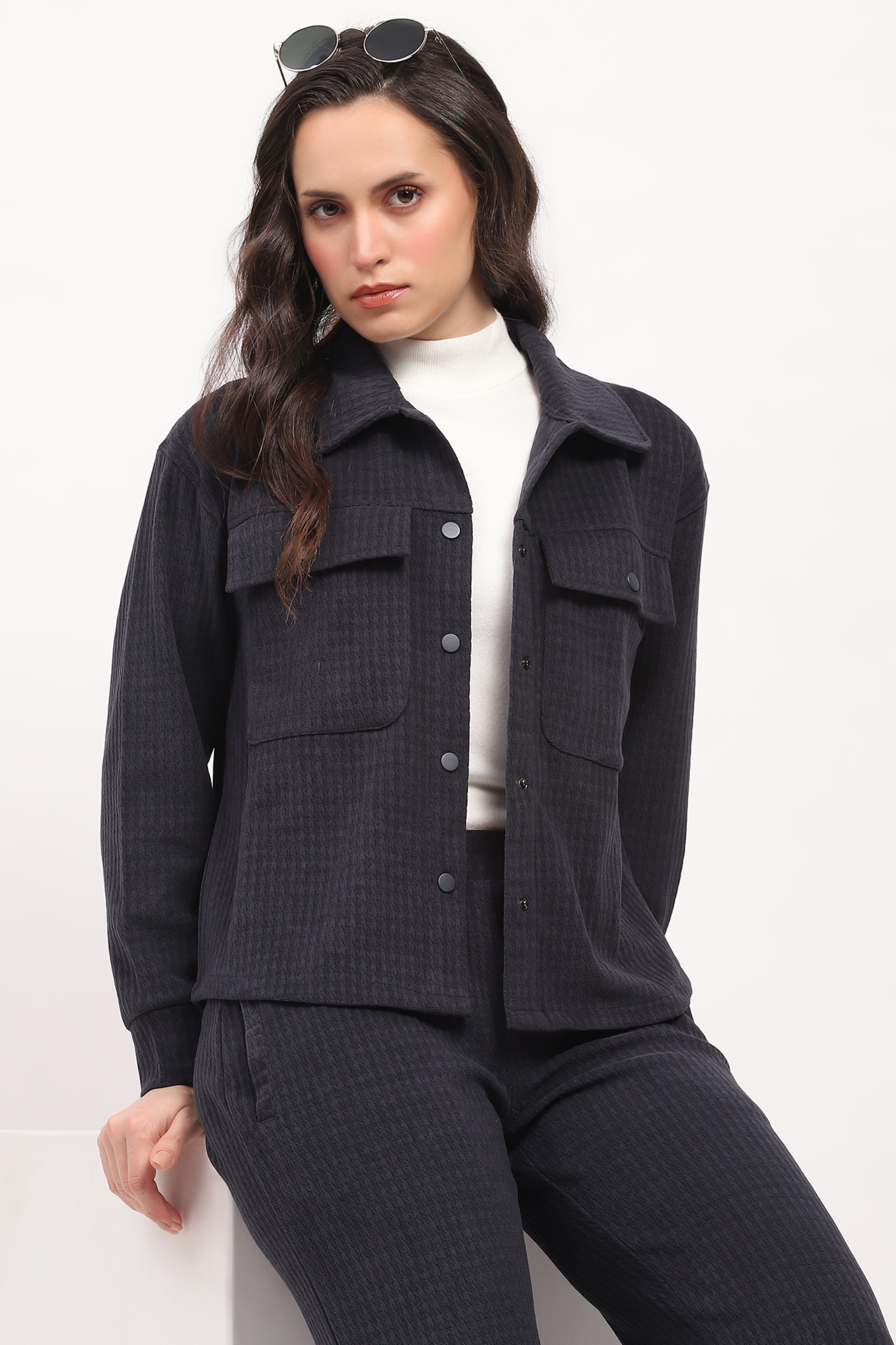 Navy Self-Design Pre-Winter Co-Ord Set